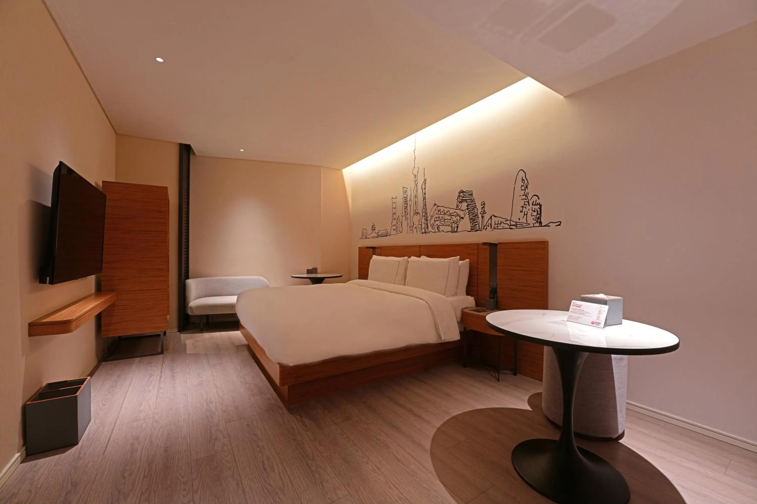 TV and multimedia, Bed in UrCove by Hyatt Shanghai Lujiazui Expo Center
