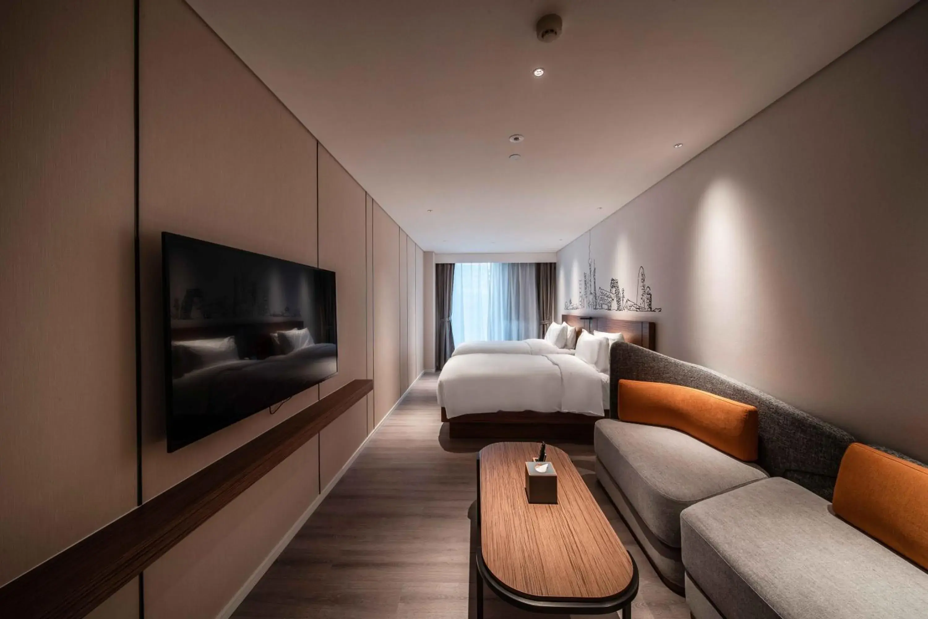 Bed in UrCove by Hyatt Shanghai Lujiazui Expo Center Bed in UrCove by Hyatt Shanghai Lujiazui Expo Center