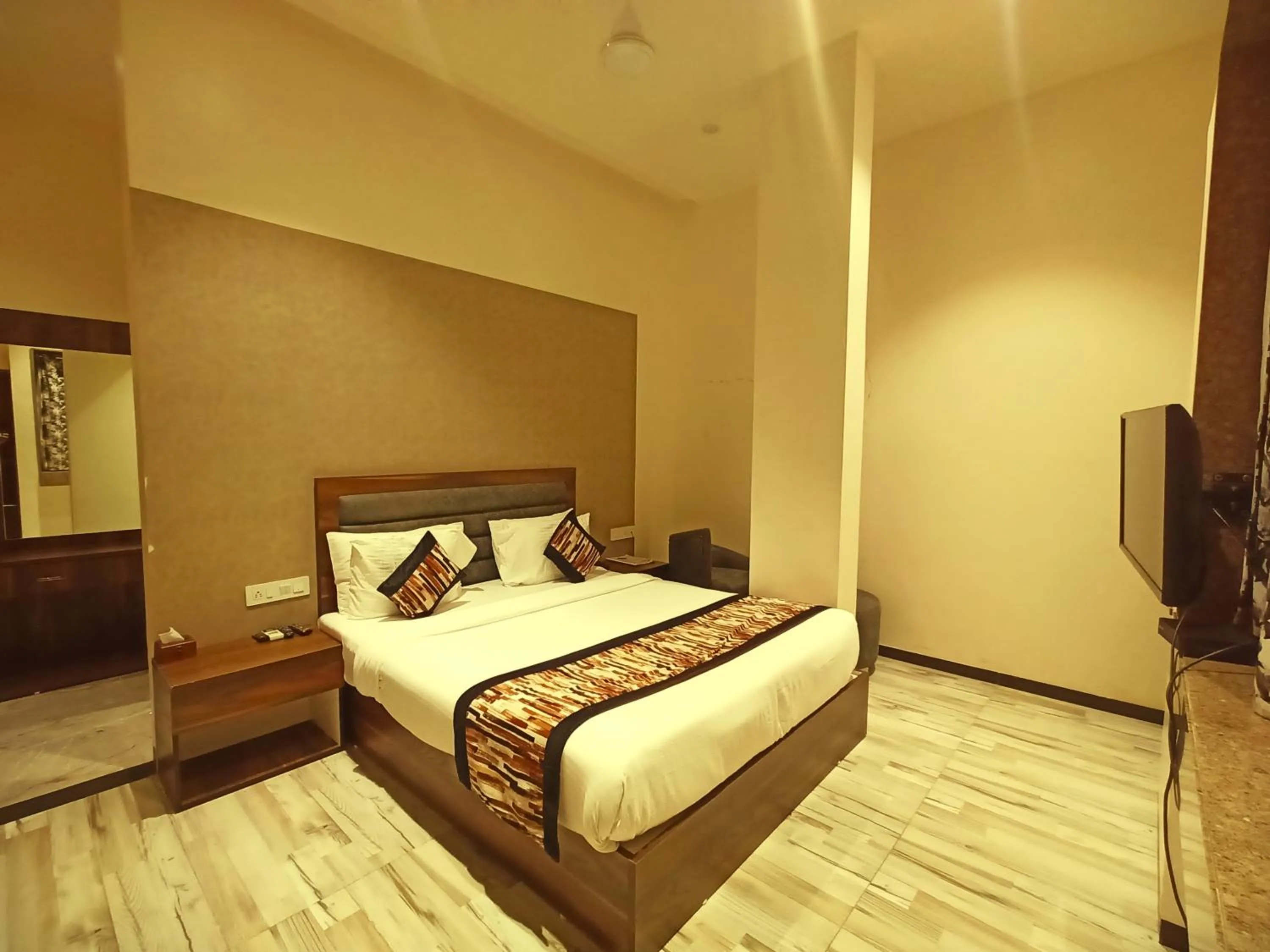 Bedroom, Bed in Radhamangal Colors Inn