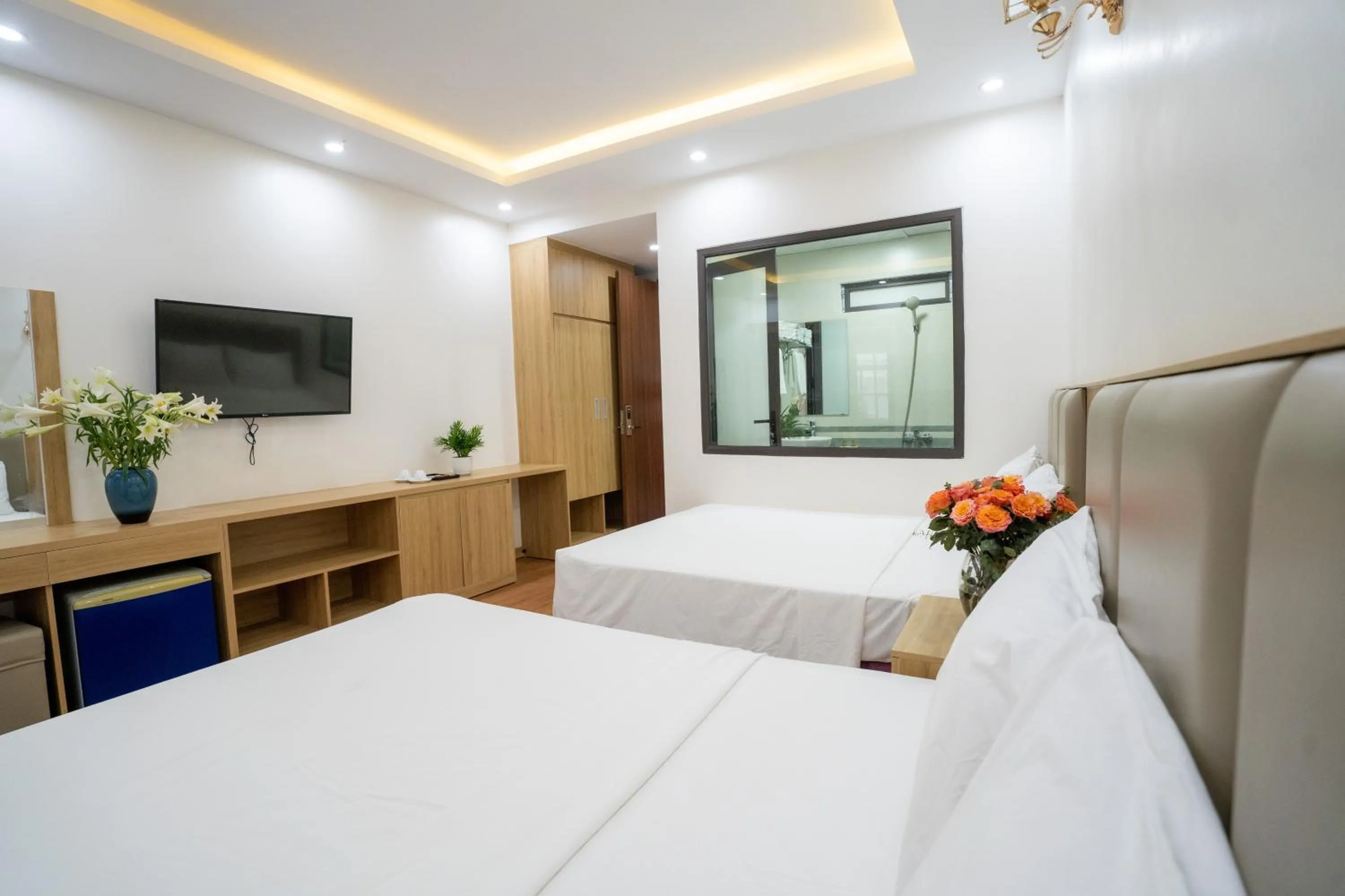 Bed in Vsana Vu Son Hotel