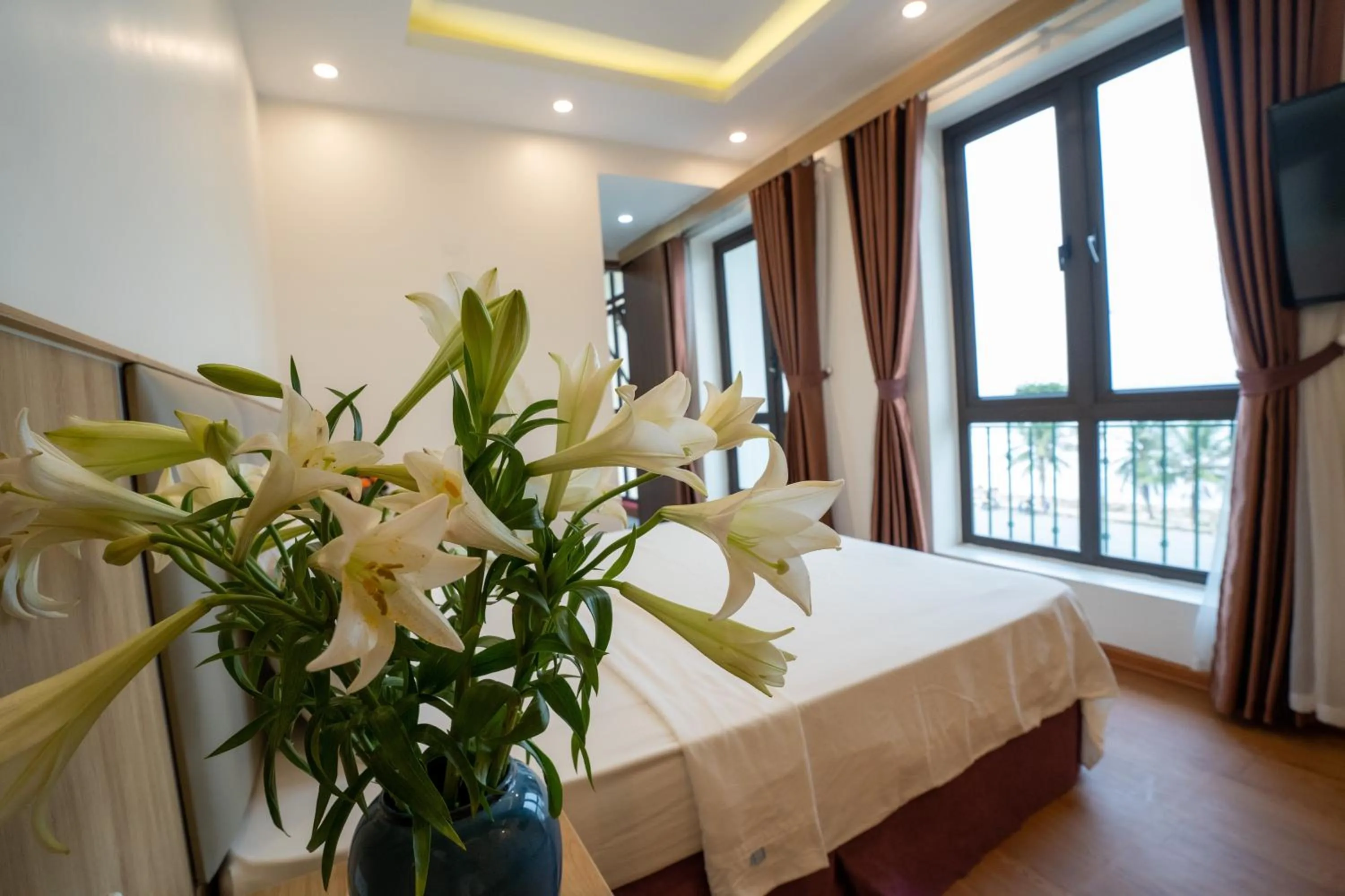 Bed in Vsana Vu Son Hotel