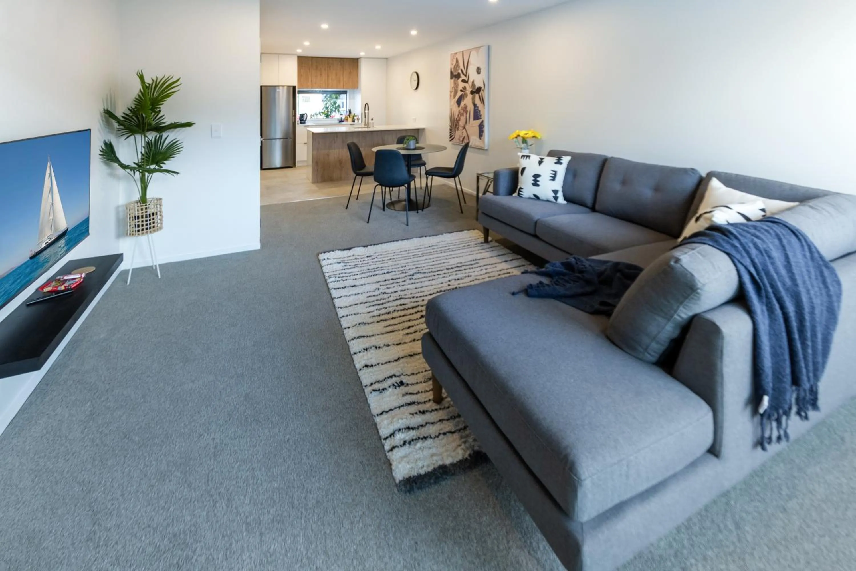 TV and multimedia in City Lights Retreat with Carpark 2 Bed 2 Bath