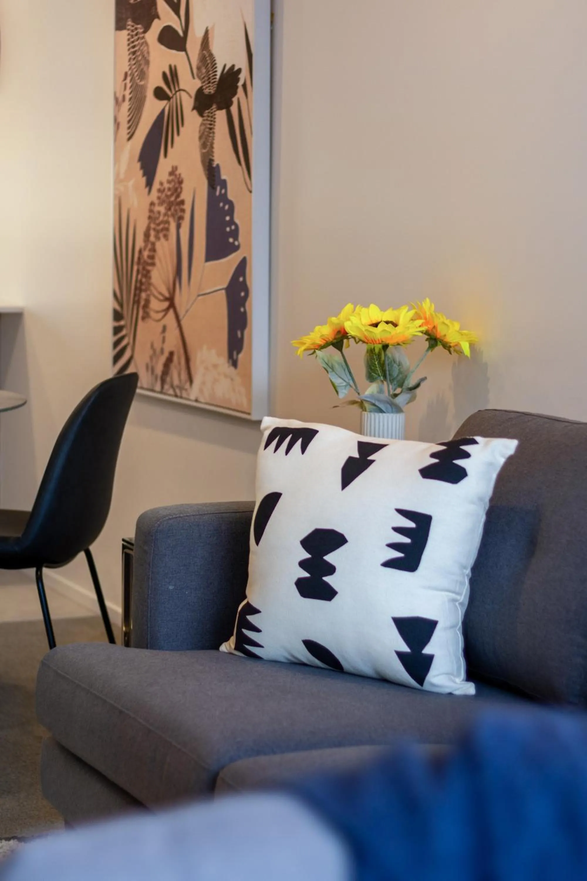 Living room in City Lights Retreat with Carpark 2 Bed 2 Bath
