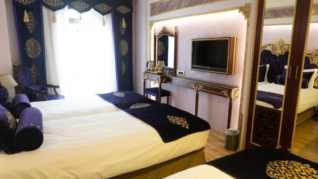 Bed in Golden Marmara Hotel