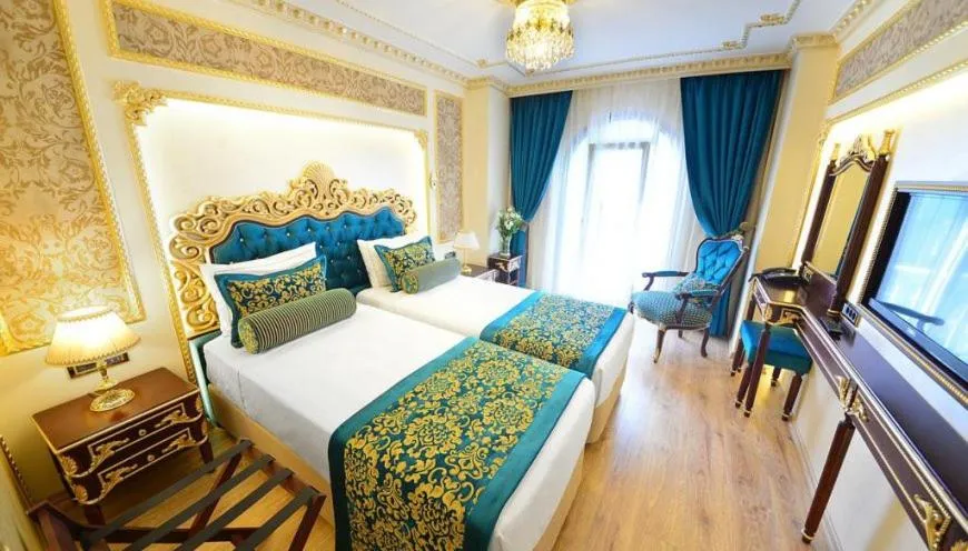 Bed in Golden Marmara Hotel