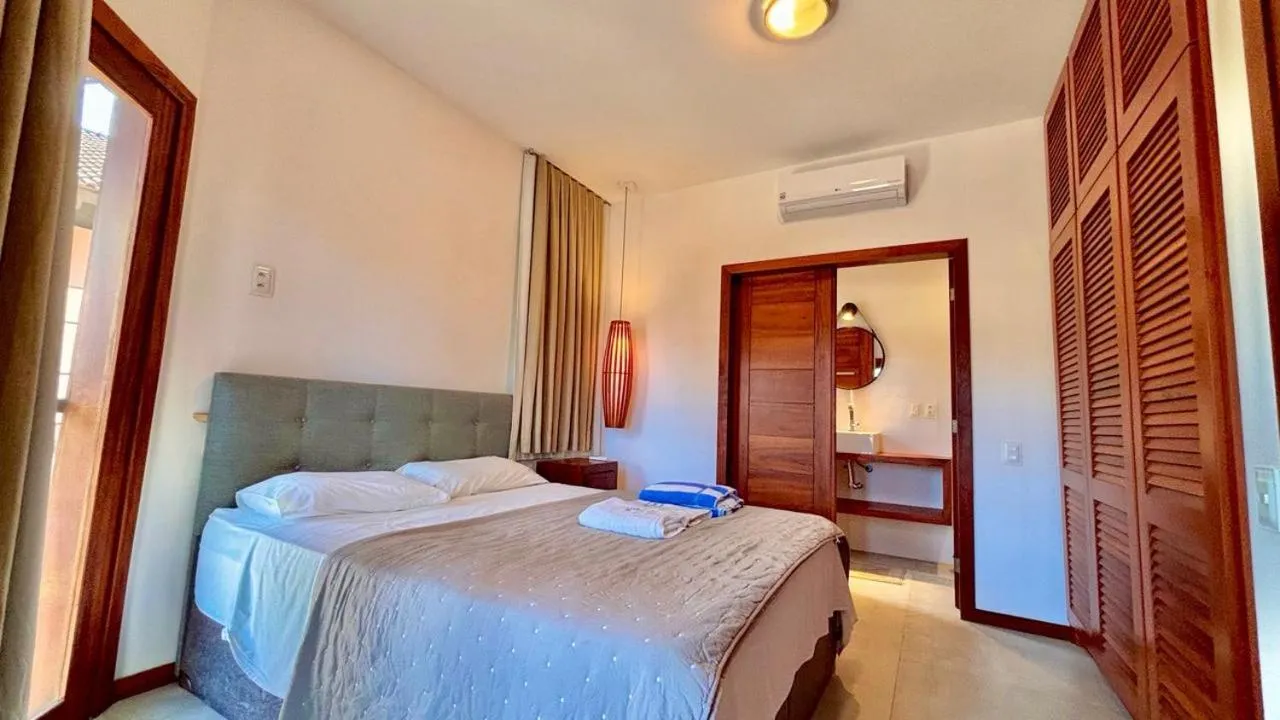 Bed in Dream Beach Cumbuco Superior Oceanfront Apartments