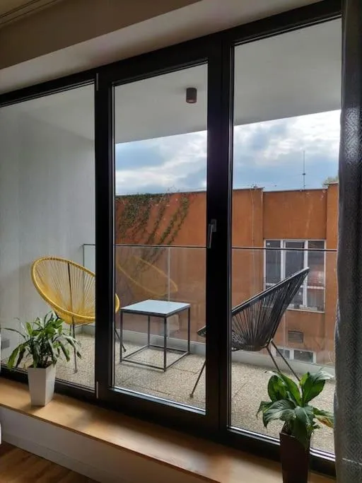 Balcony/Terrace in Apartmán Kmeťova so súkromným parkovaním zdarma, 5 min pešo do centra