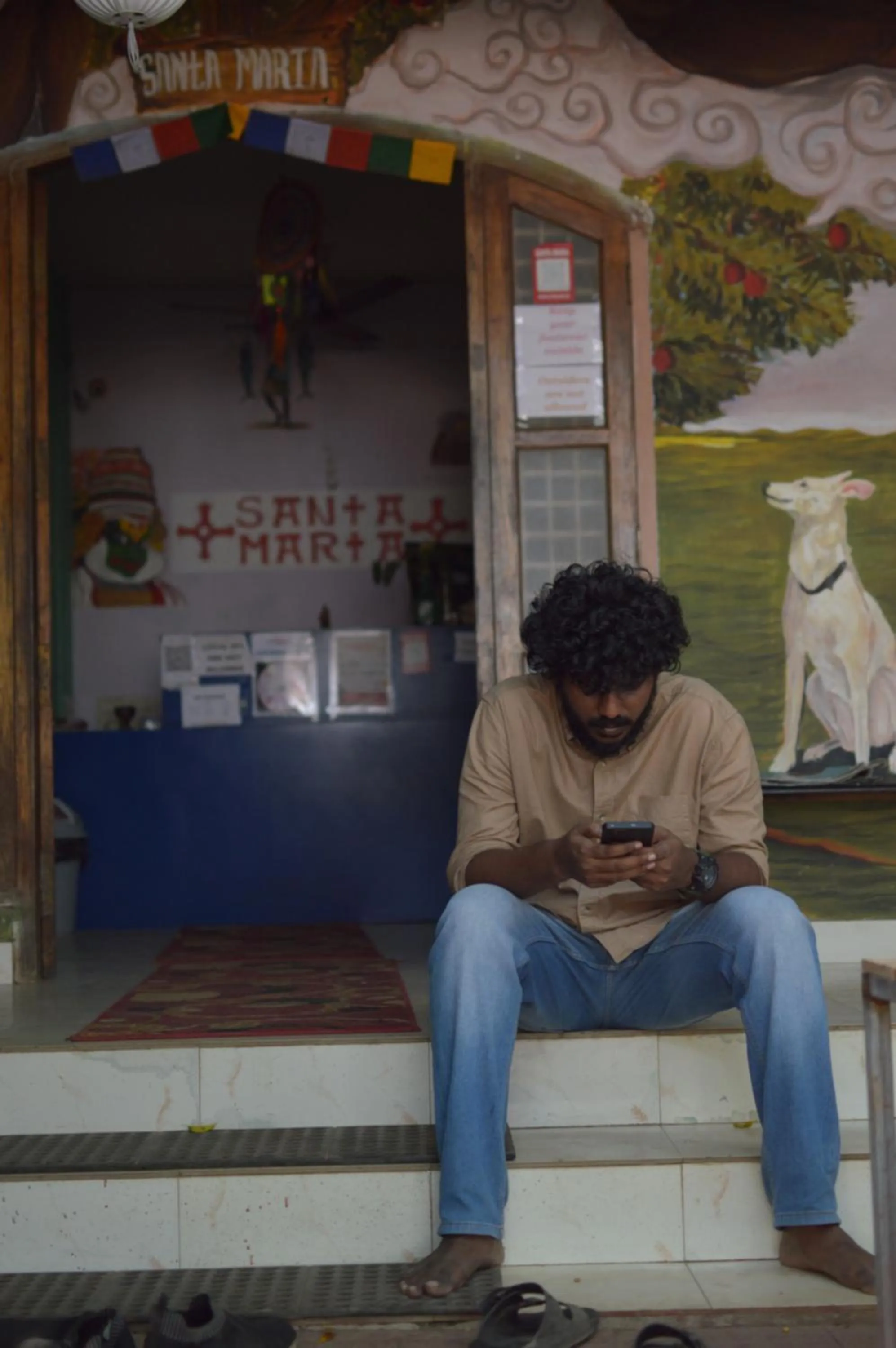 Lobby or reception in Santa Maria Hostel, Fort Kochi