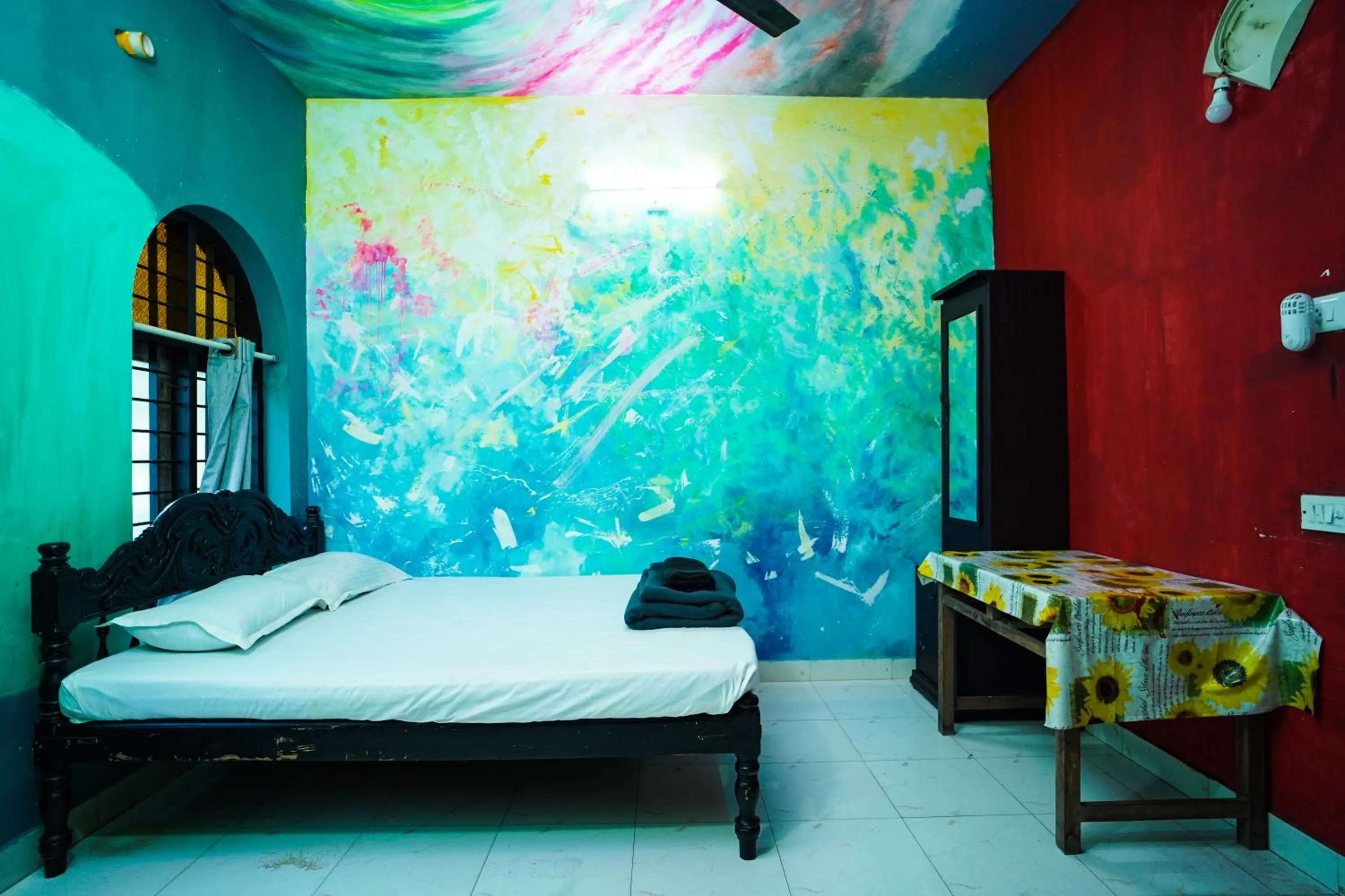 Bed in Santa Maria Hostel, Fort Kochi