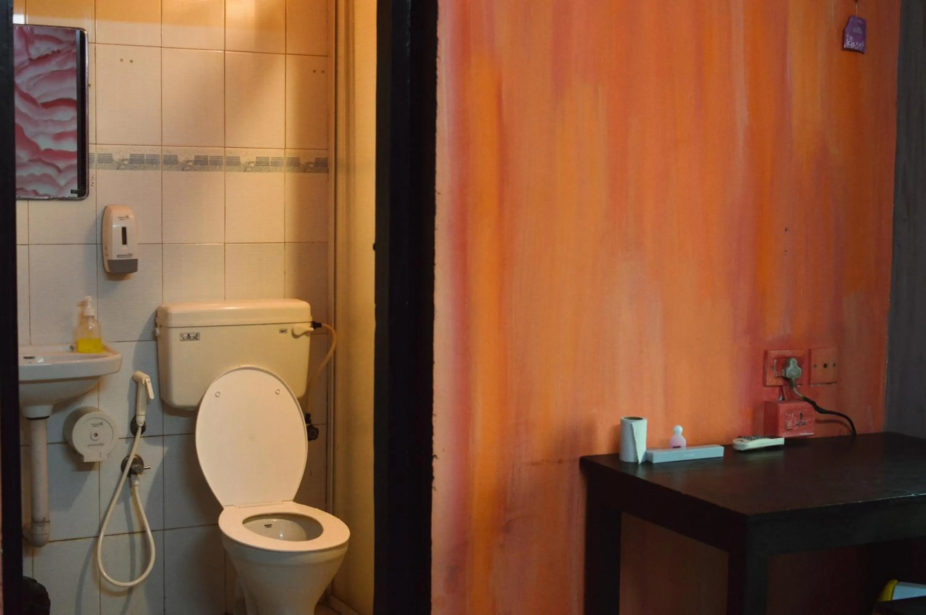 Toilet in Santa Maria Hostel, Fort Kochi