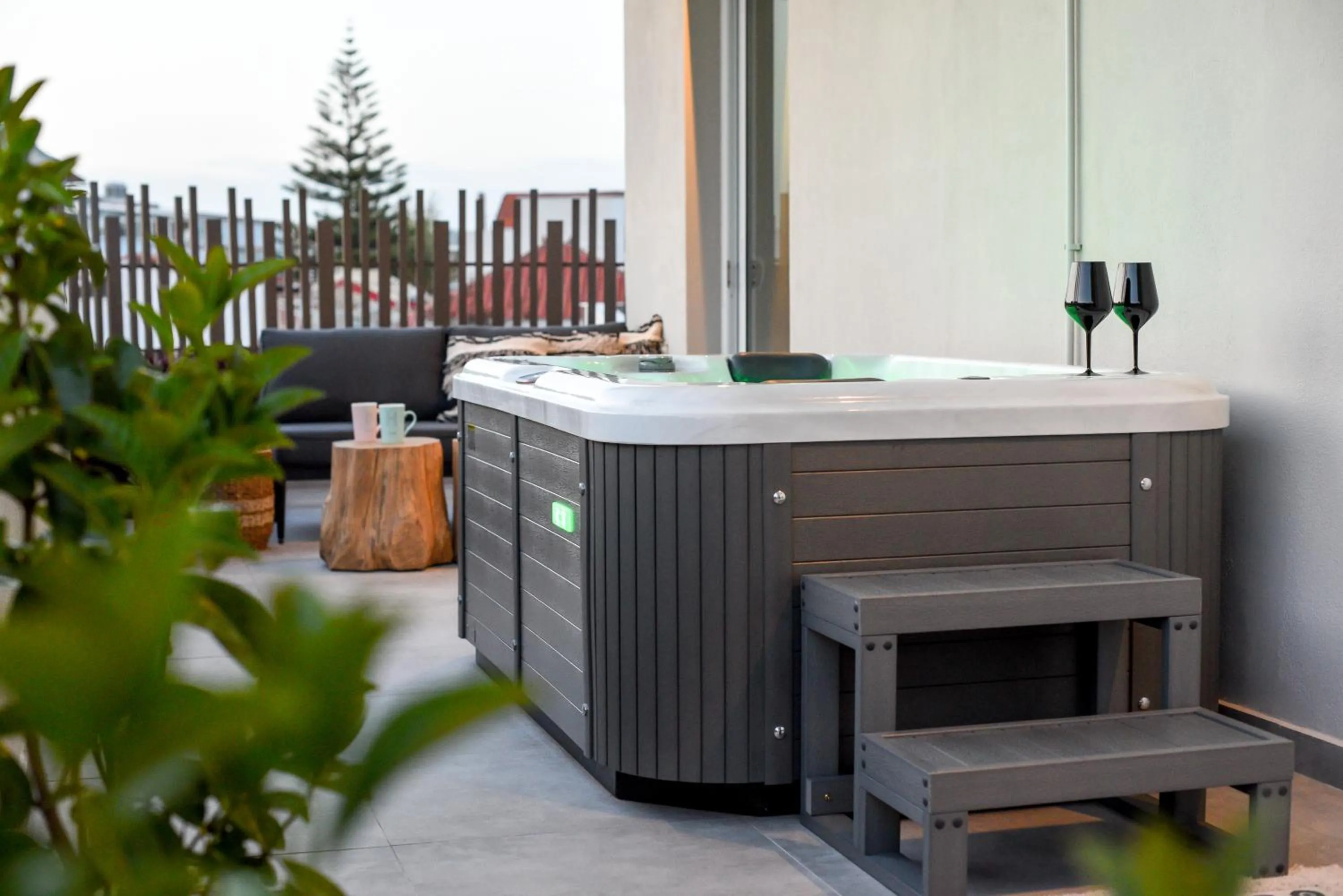 Hot Tub in Ambient Living Lofts