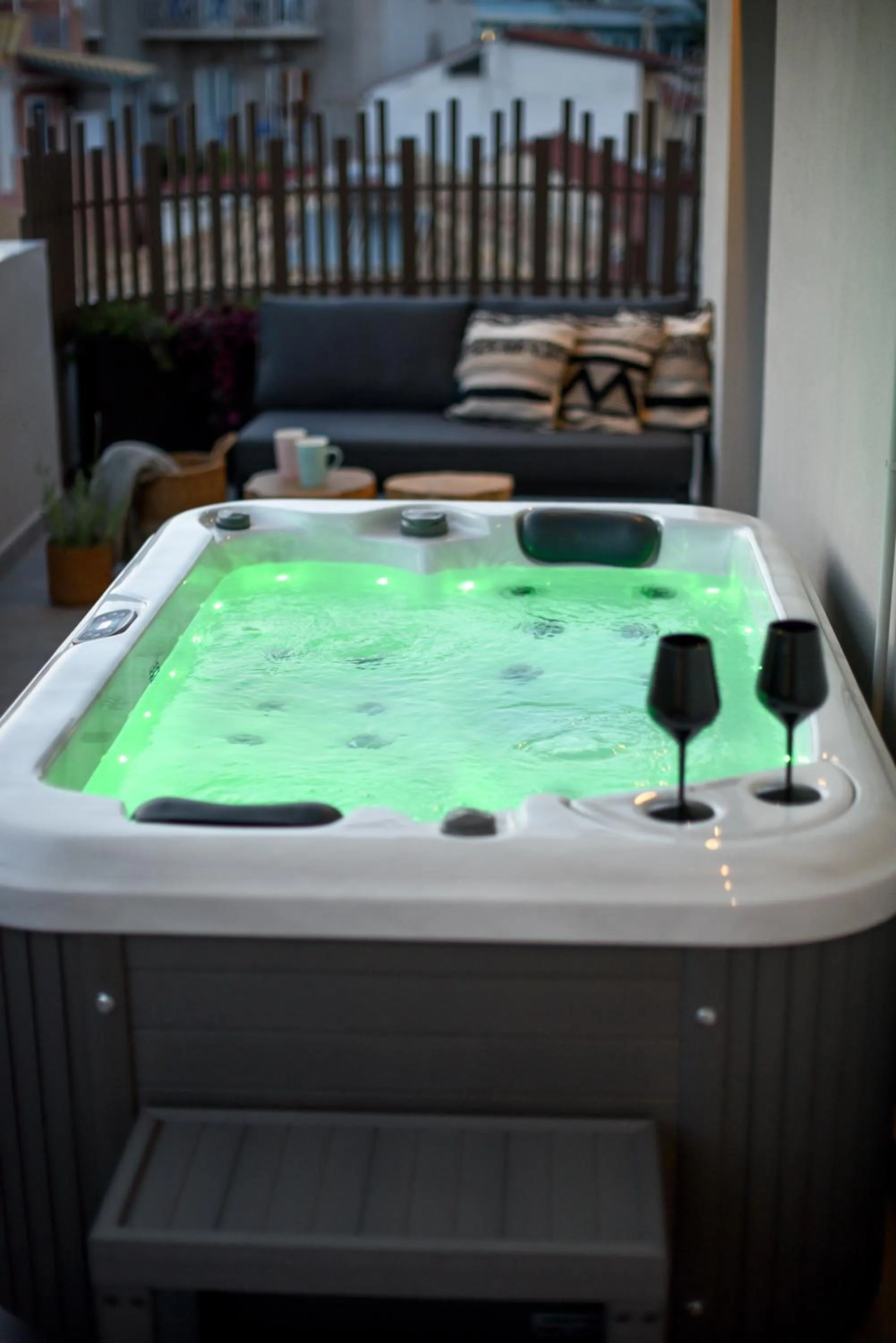 Hot Tub in Ambient Living Lofts