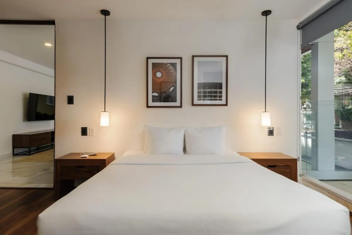 Bed in Allan Poe 343 by Wynwood House