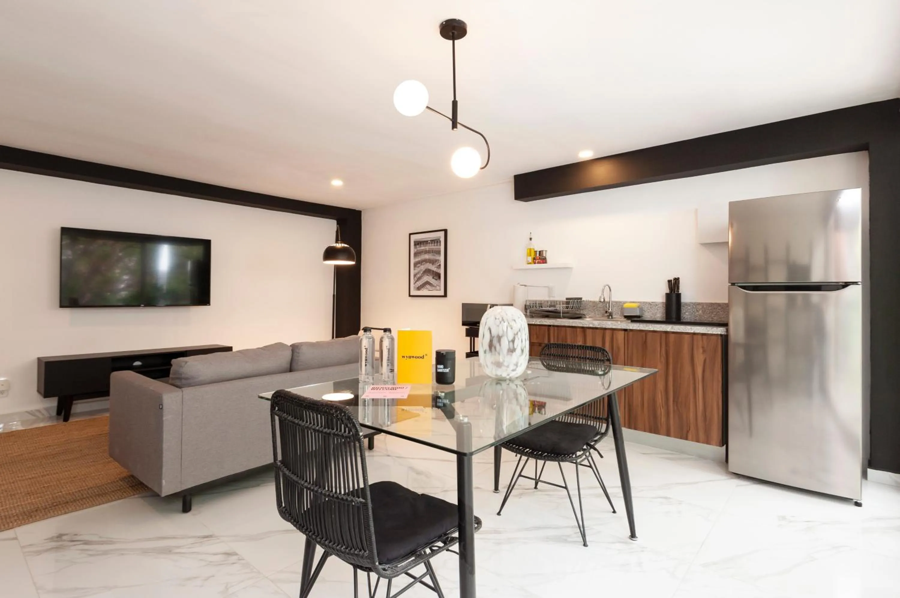 Dining area in Allan Poe 343 by Wynwood House