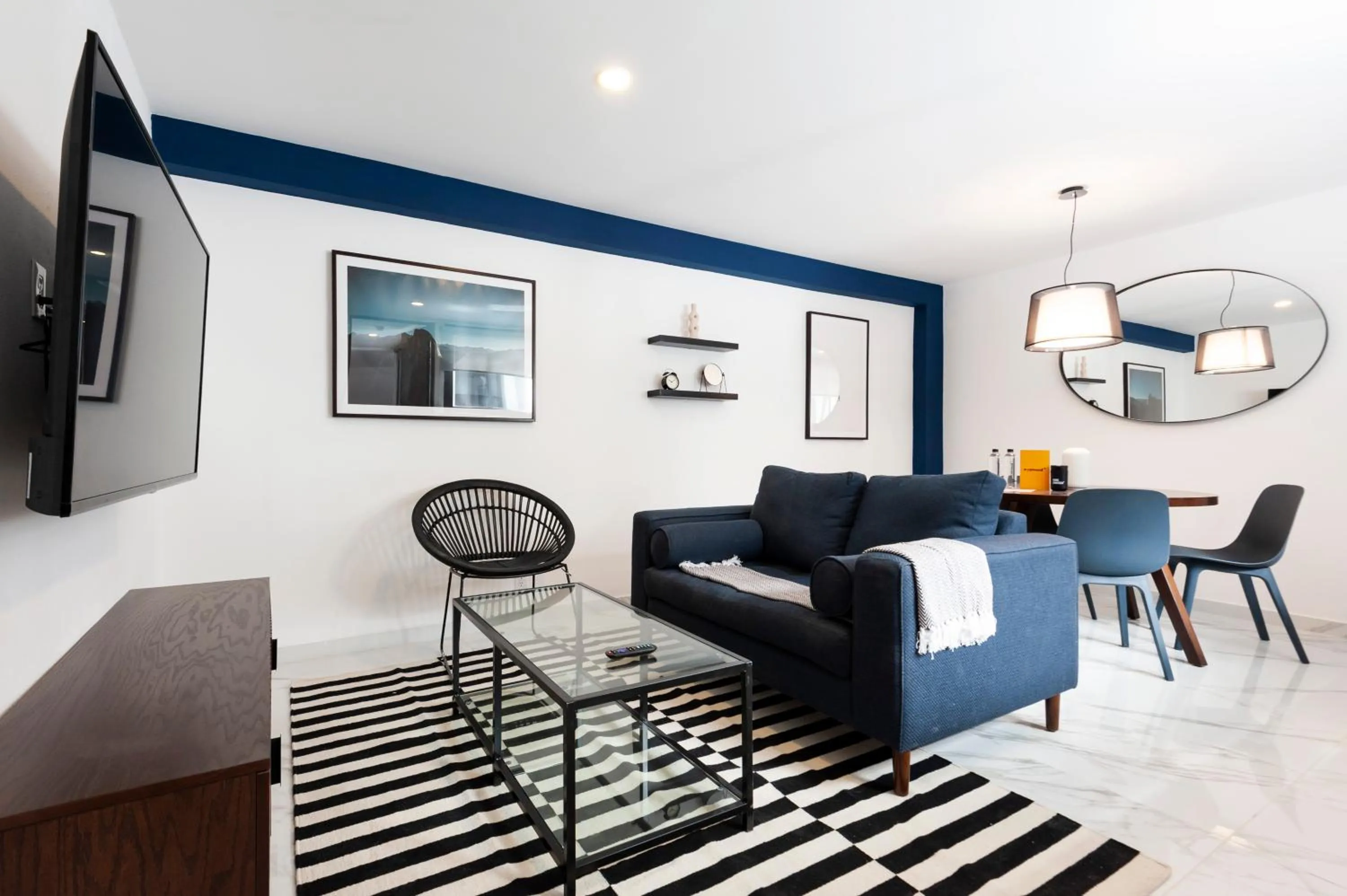 Living room in Allan Poe 343 by Wynwood House