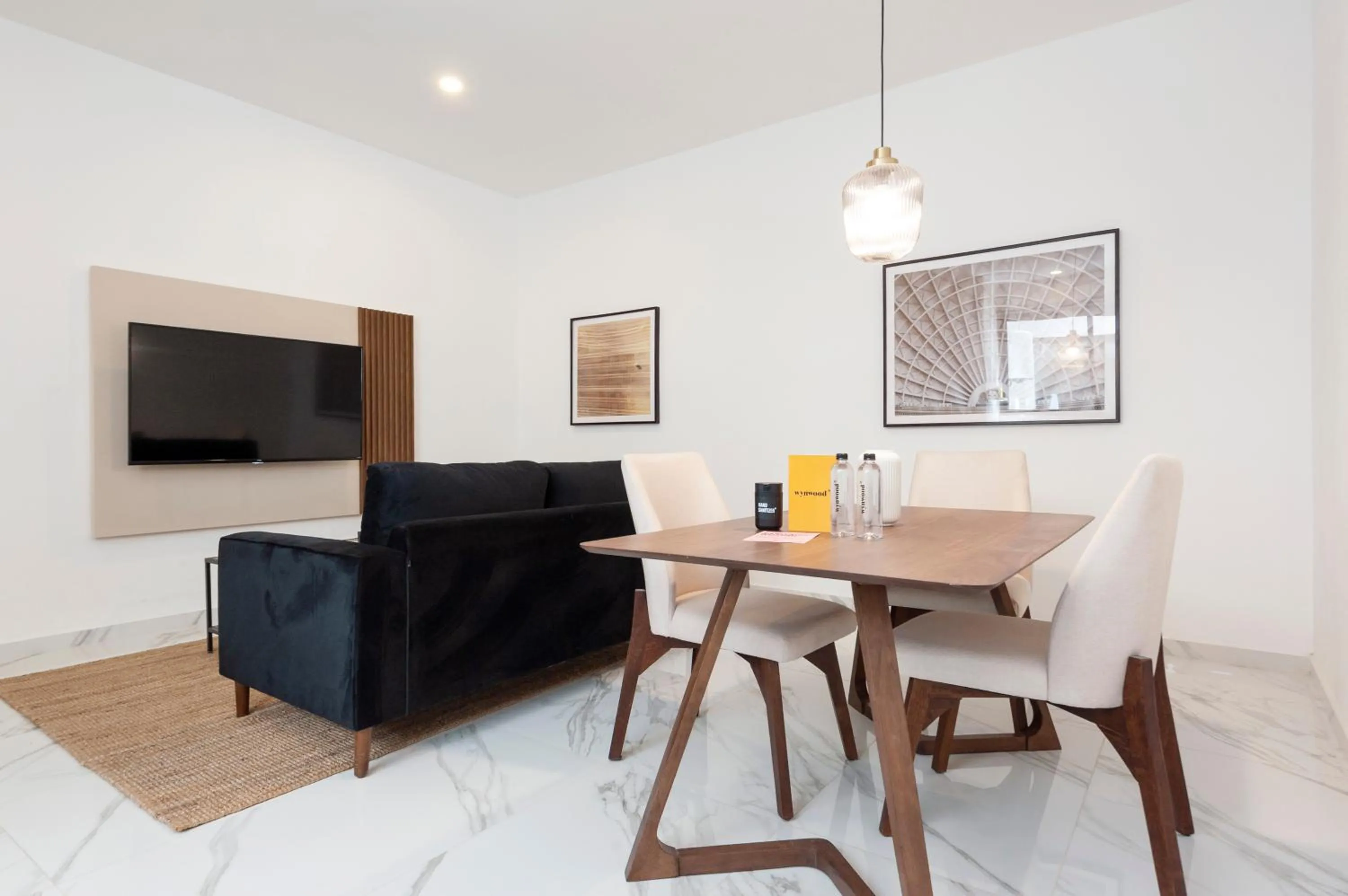 Living room in Allan Poe 343 by Wynwood House