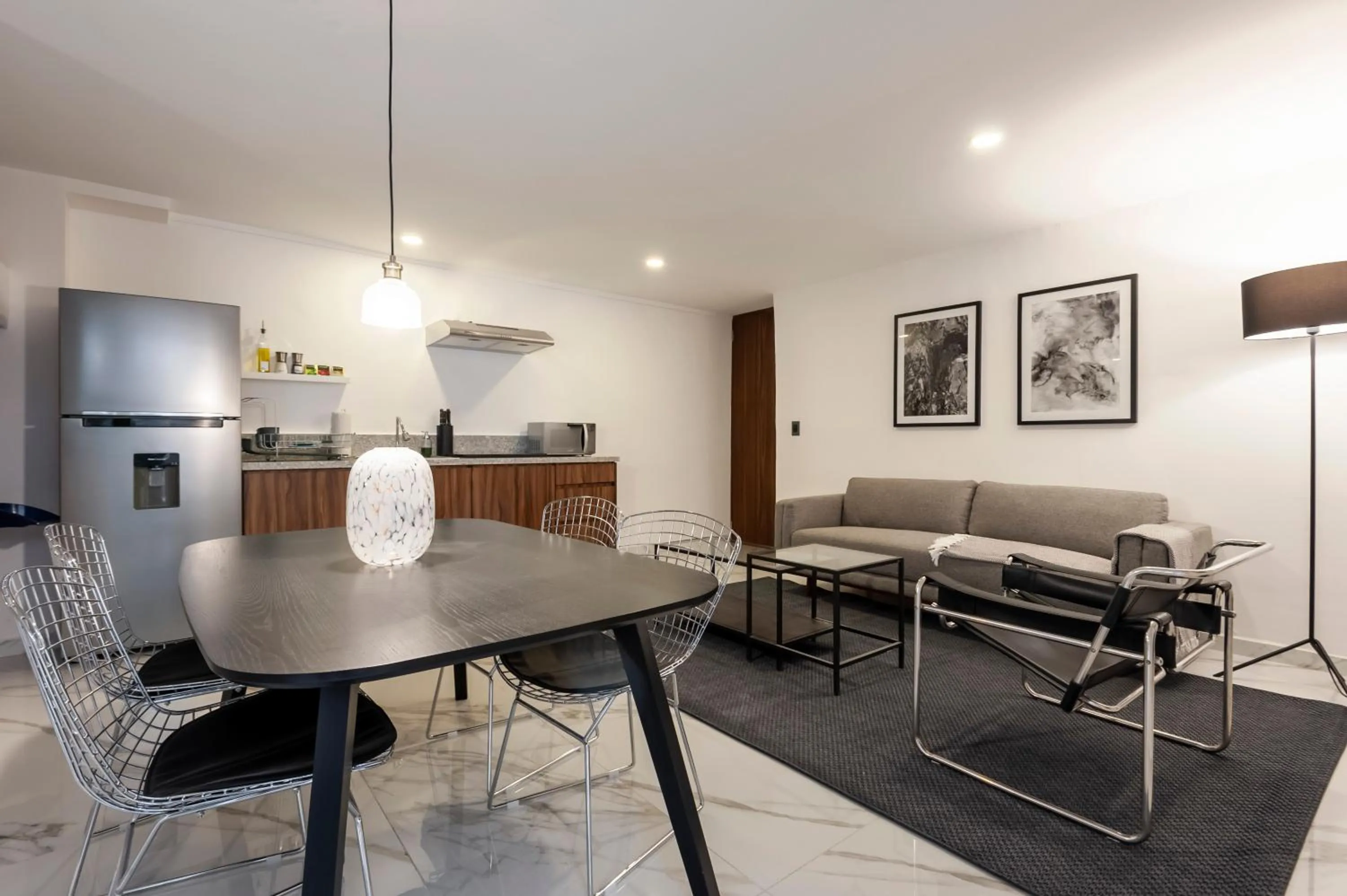 Dining area in Allan Poe 343 by Wynwood House