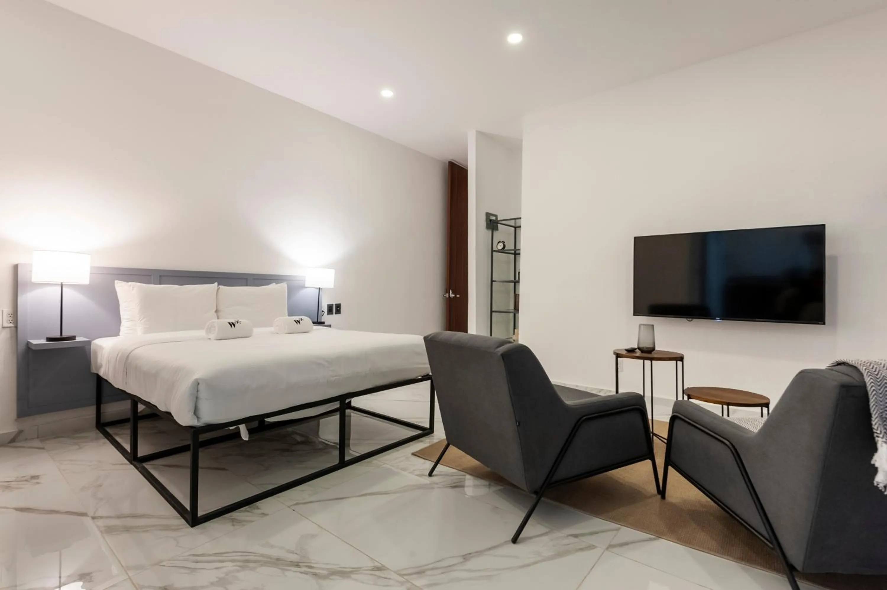 Bed in Allan Poe 343 by Wynwood House