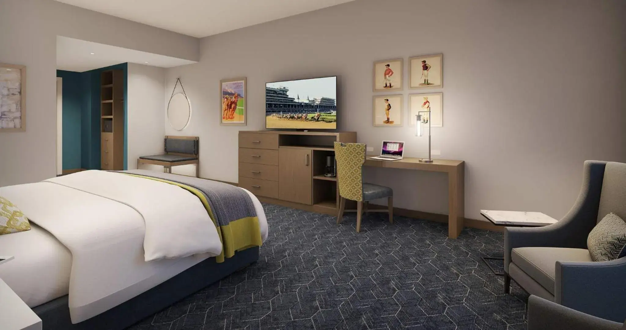 King Room - Disability Access in Derby City Gaming & Hotel - A Churchill Downs Property King Room - Disability Access in Derby City Gaming & Hotel - A Churchill Downs Property