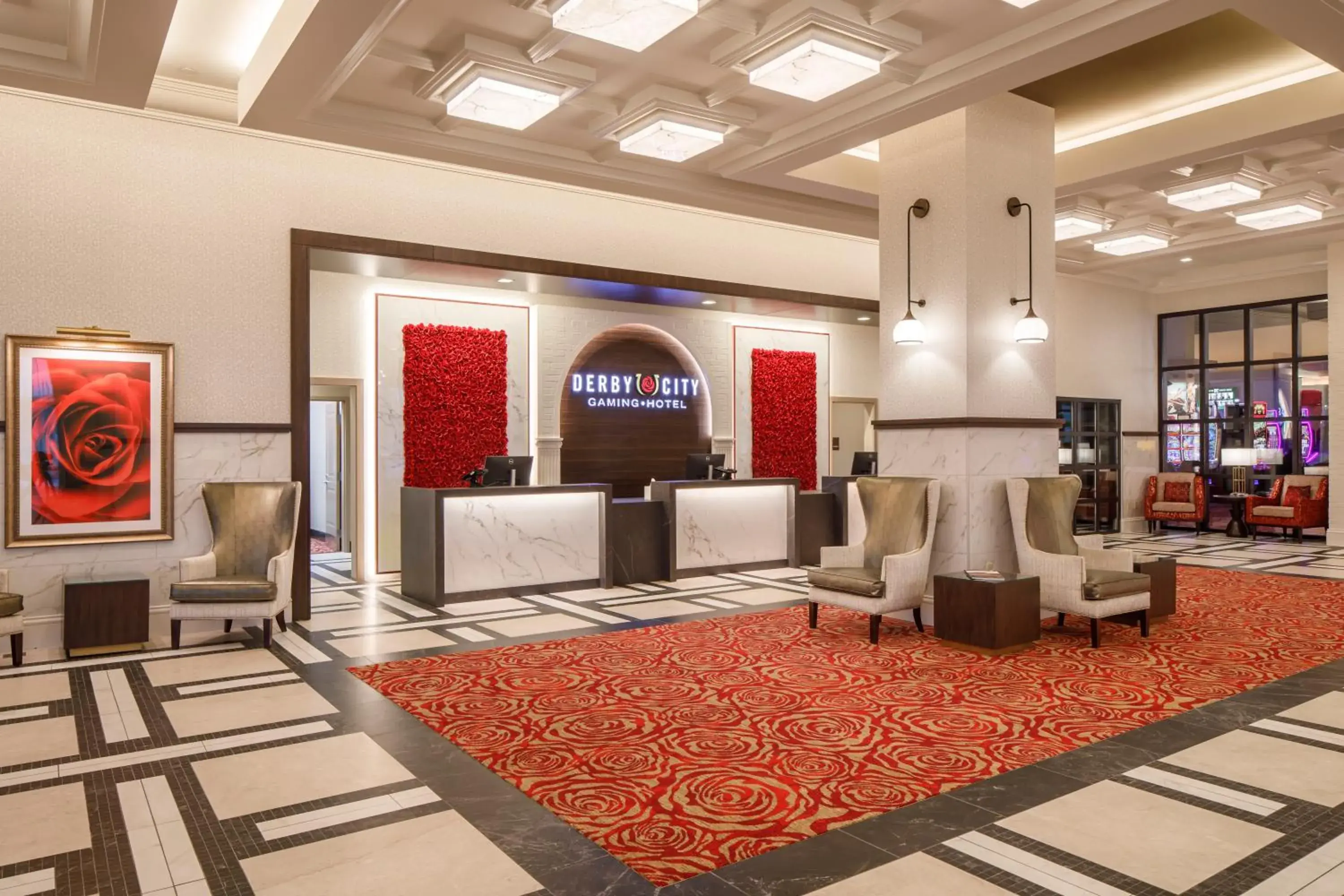 Lobby or reception in Derby City Gaming & Hotel - A Churchill Downs Property Lobby or reception in Derby City Gaming & Hotel - A Churchill Downs Property