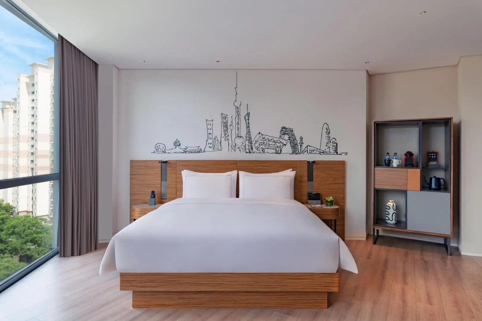 Photo of the whole room, Bed in UrCove by HYATT Shanghai Jing'An