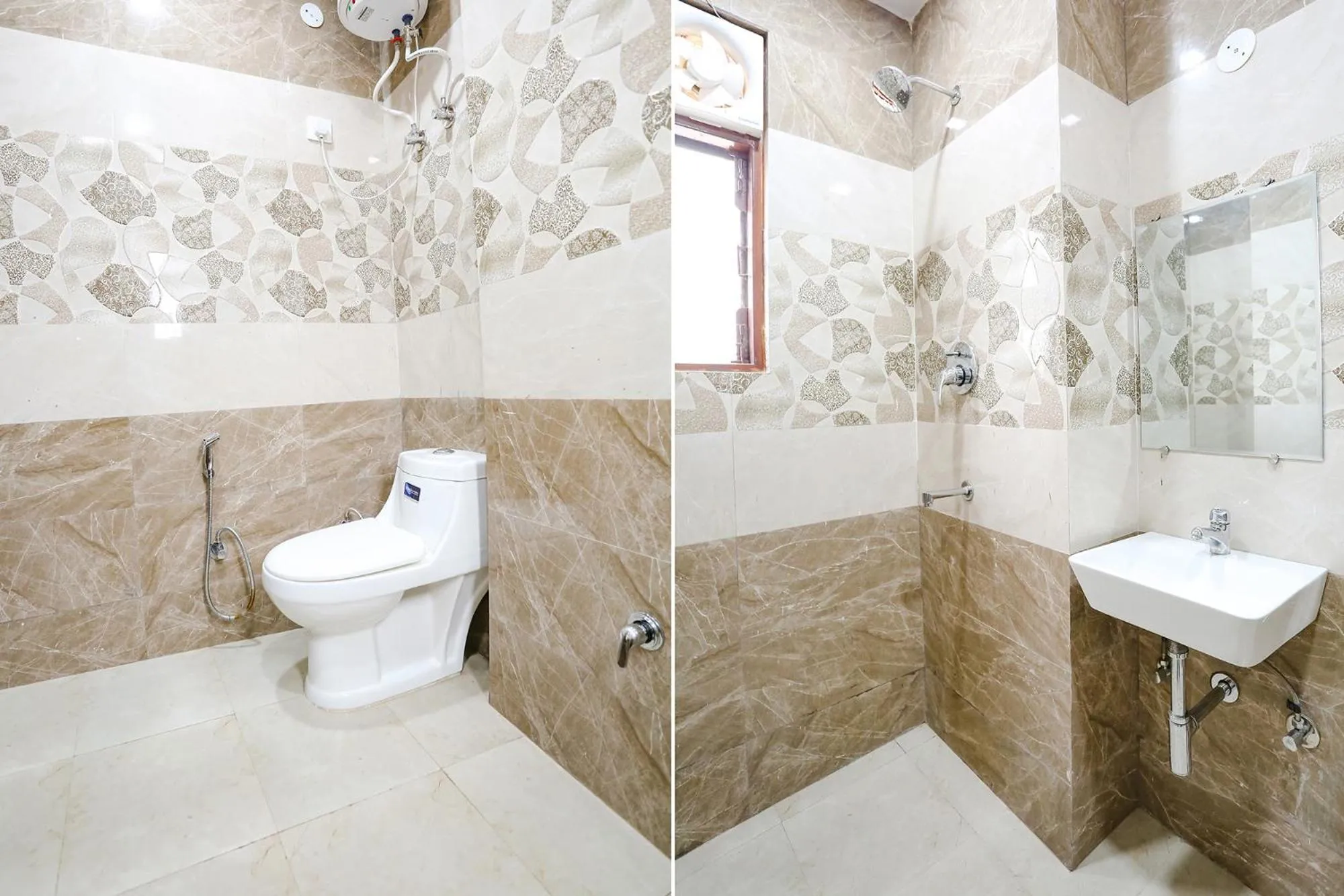 Bathroom in FabHotel New Silver Crown