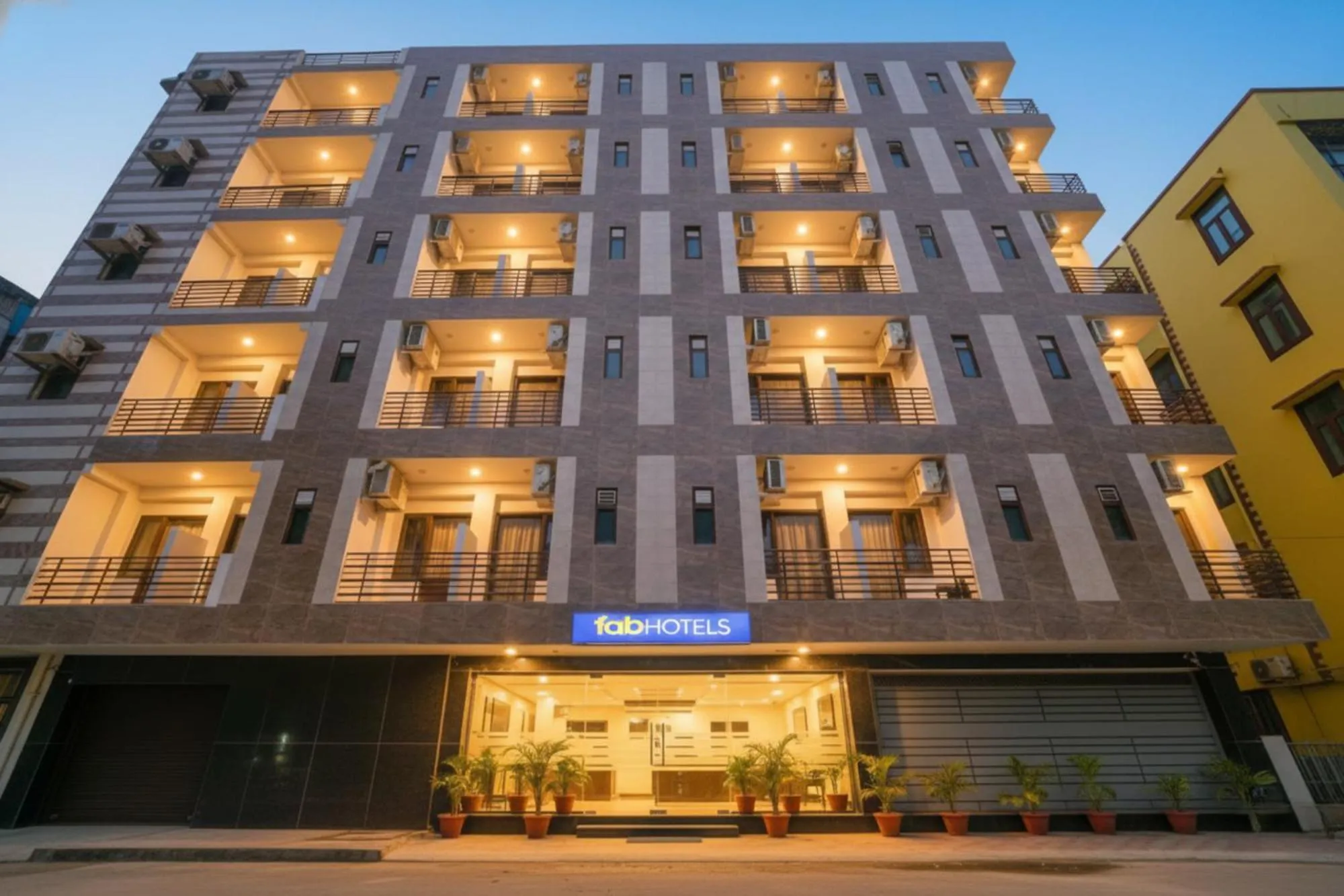 Property building in FabHotel New Silver Crown