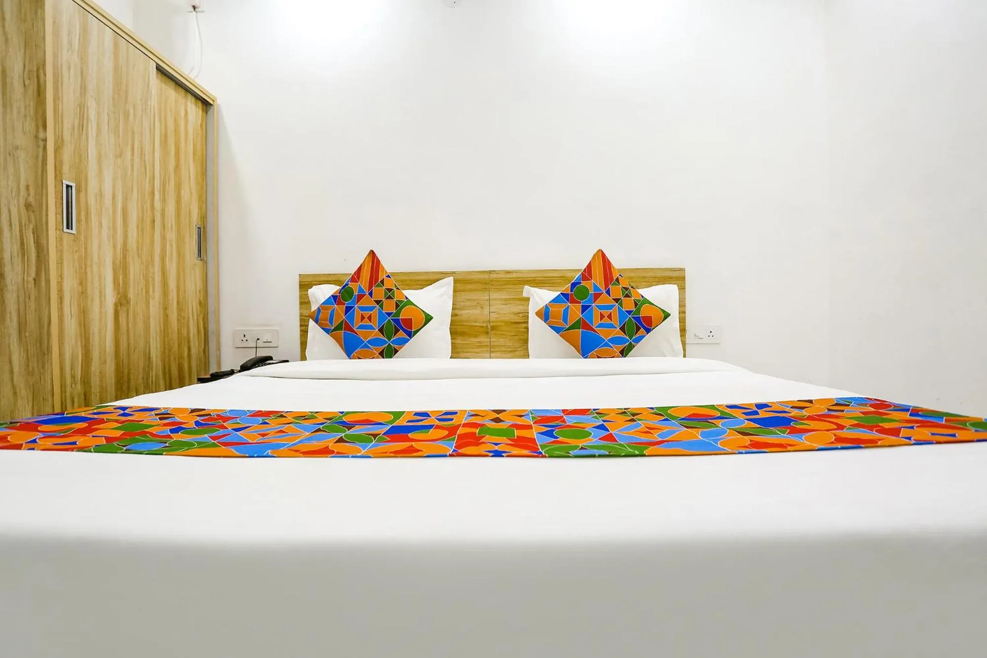 Bed in FabHotel New Silver Crown