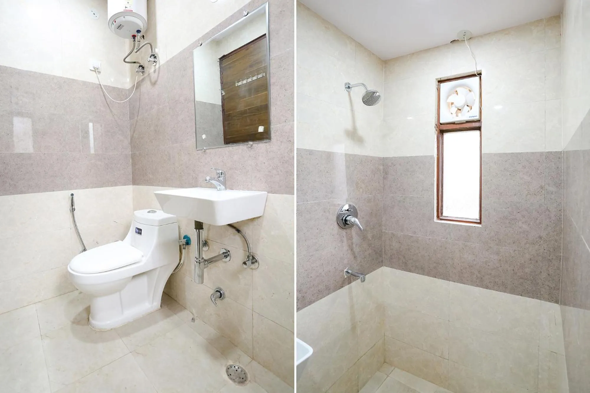 Bathroom in FabHotel New Silver Crown