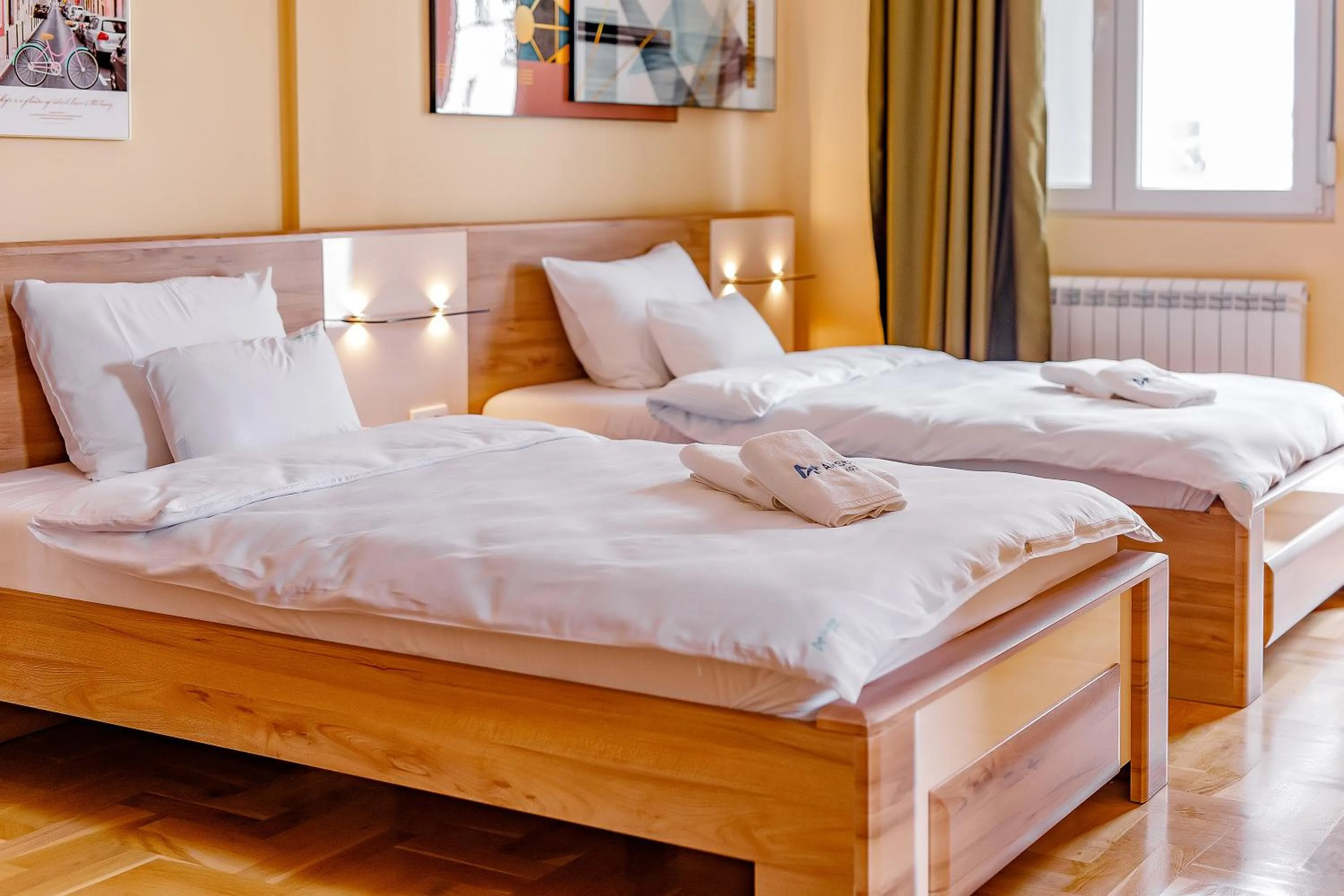 Bed in Hotel AirStar