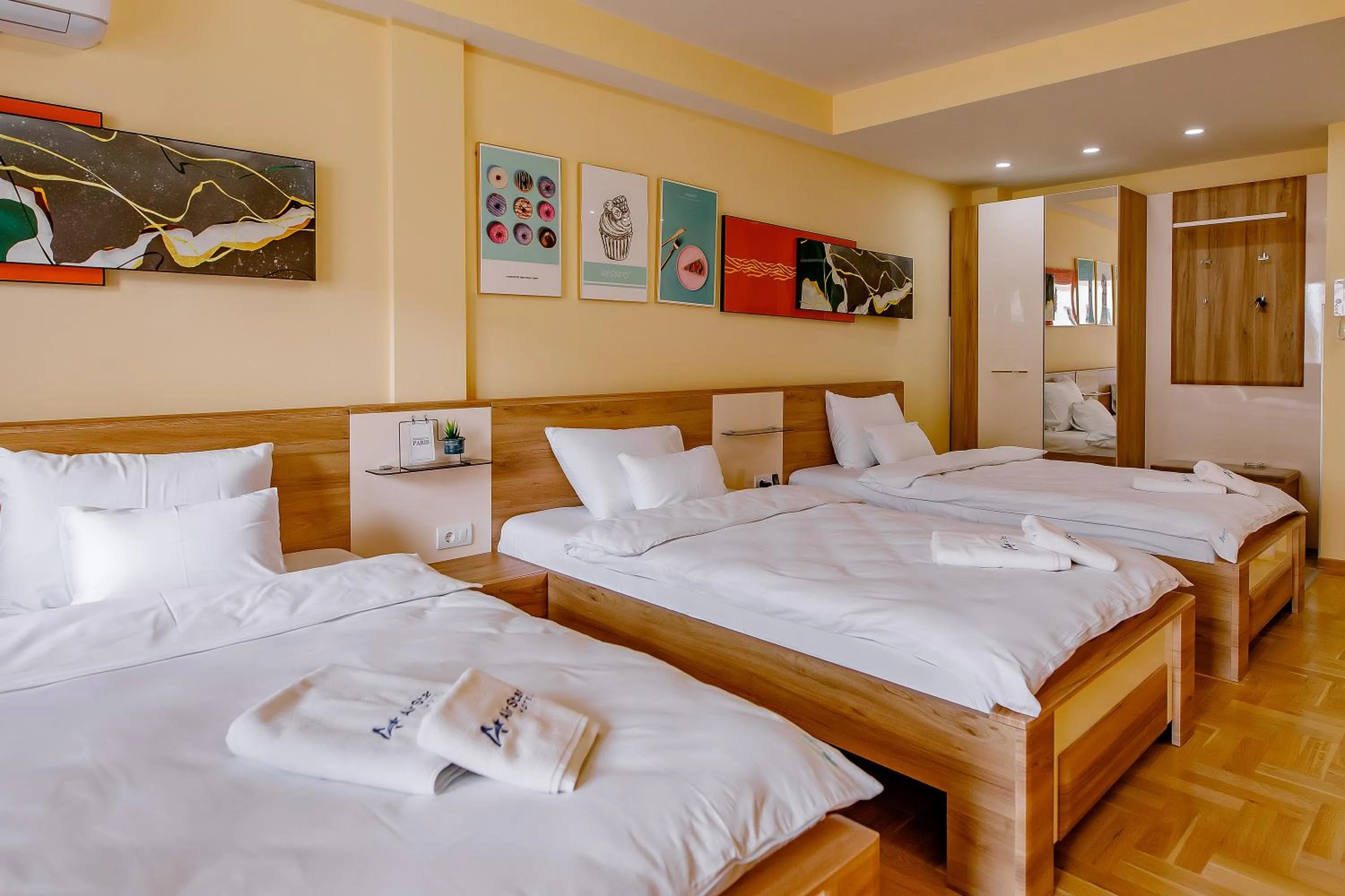 Bed in Hotel AirStar