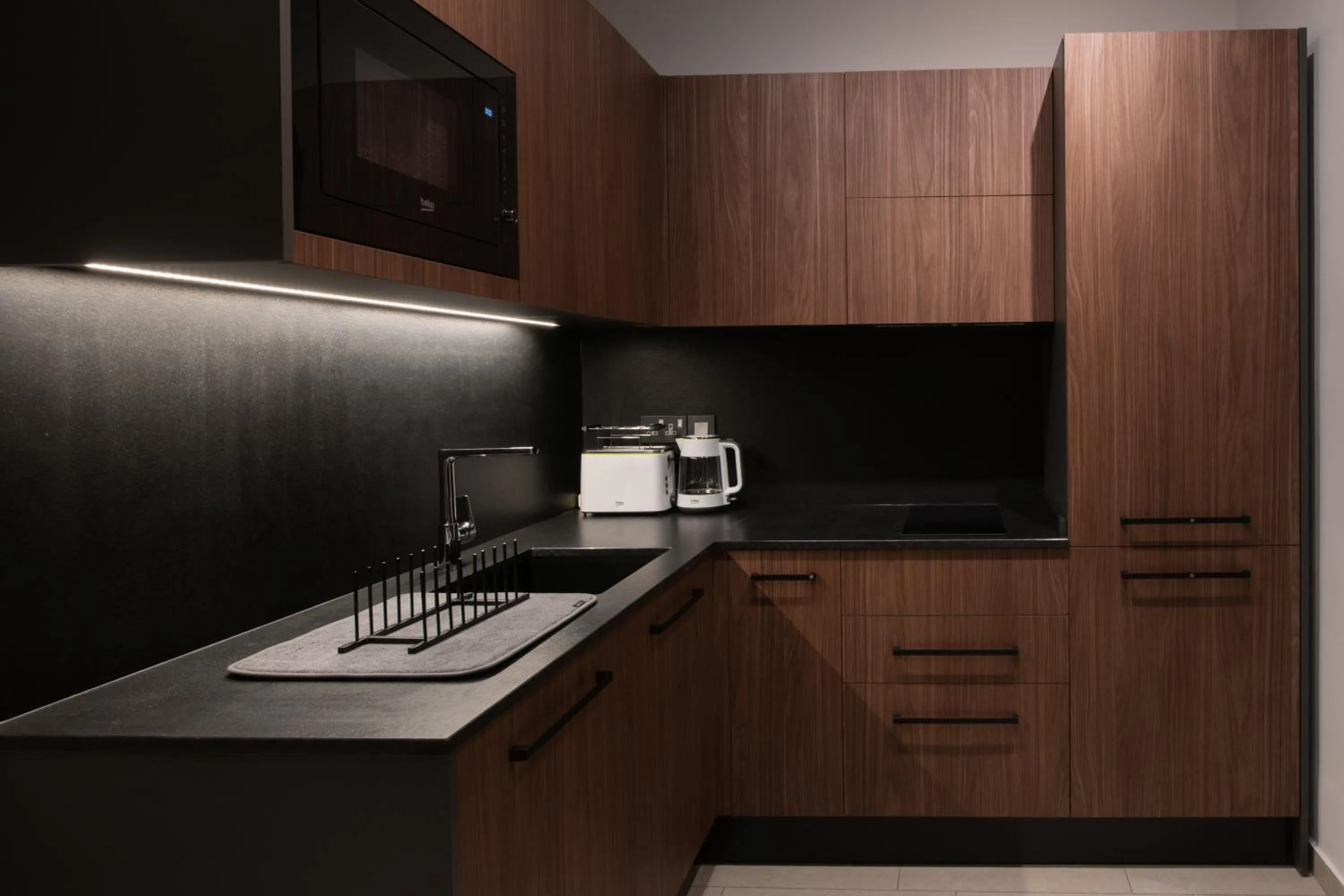 Kitchen or kitchenette in Marea Central Apartments