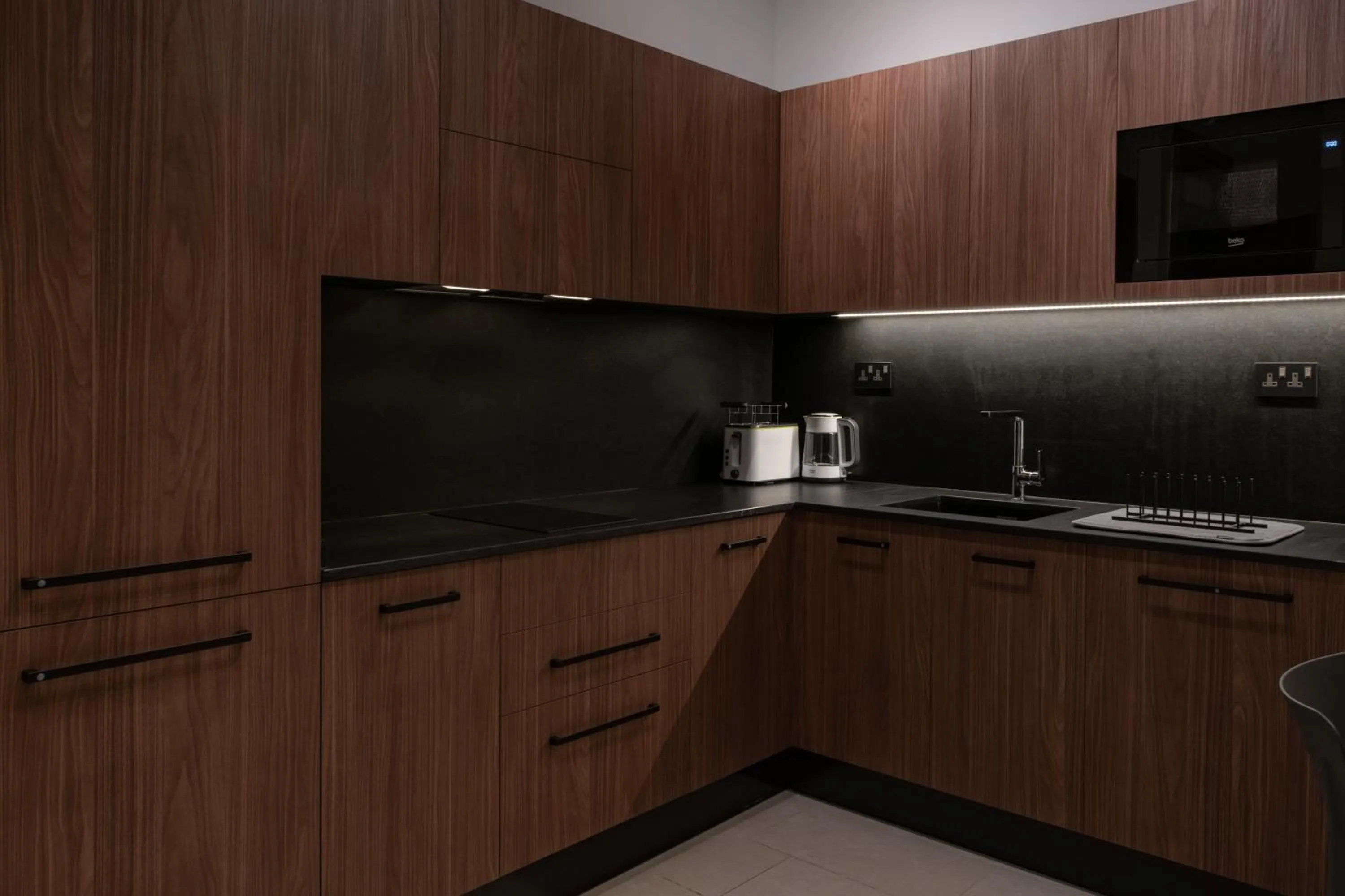 Kitchen or kitchenette in Marea Central Apartments