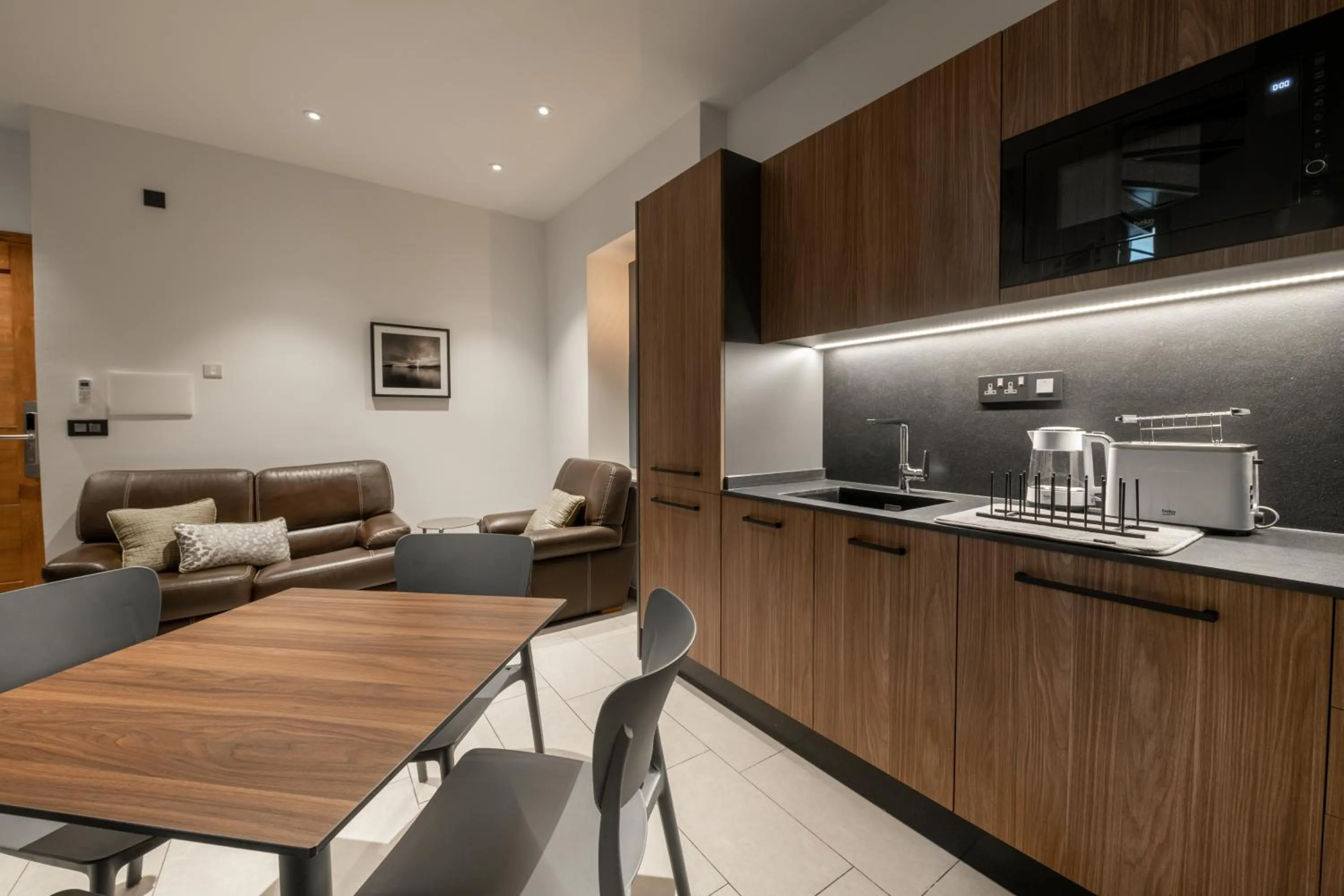 Kitchen or kitchenette in Marea Central Apartments