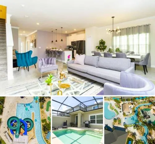 Amazing Villa 5BR Heated Pool Themed Rooms - 5 miles Disney - FREE POOL HEAT BBQ