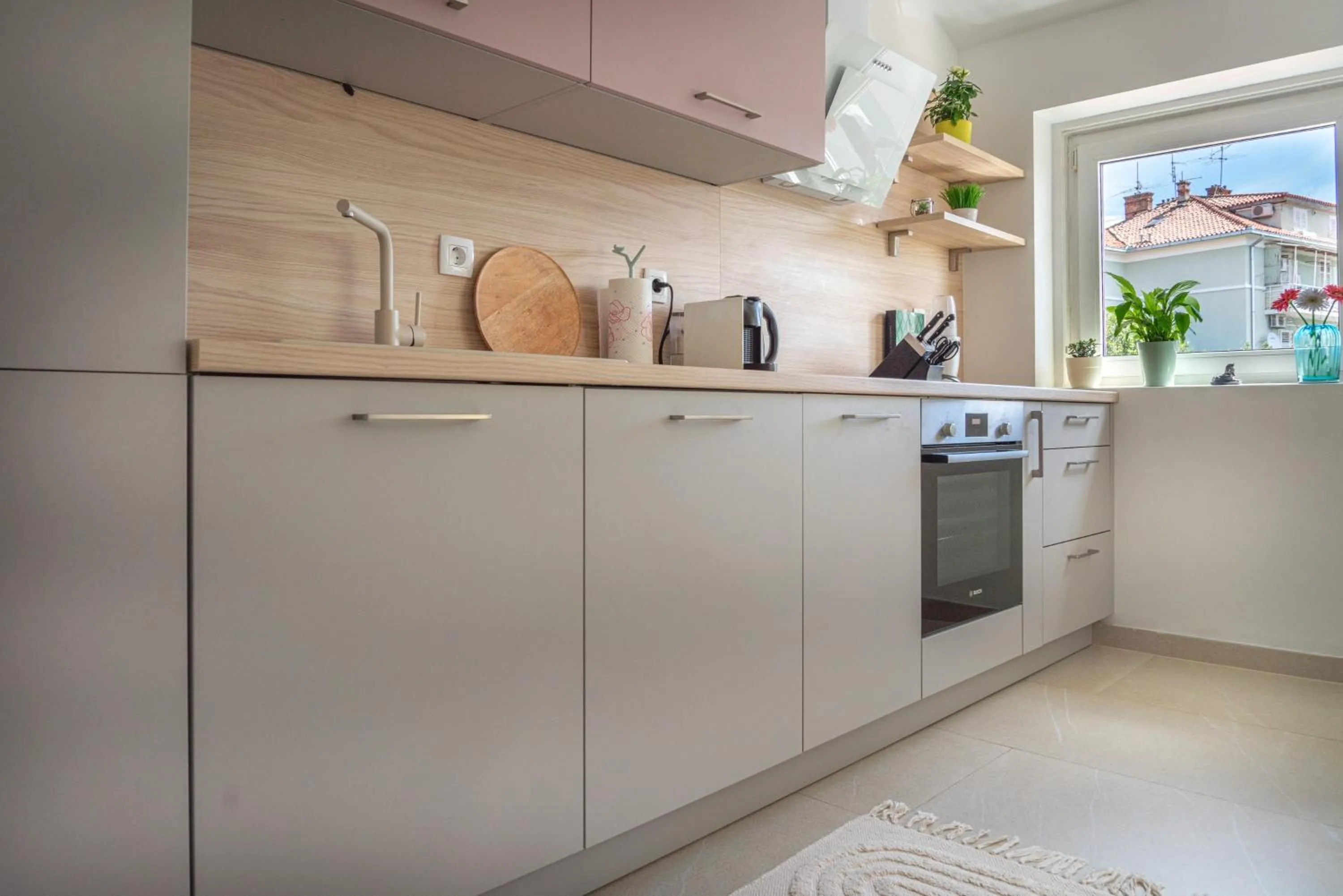 Kitchen or kitchenette in Cool attic apartment Marina in the heart of Split
