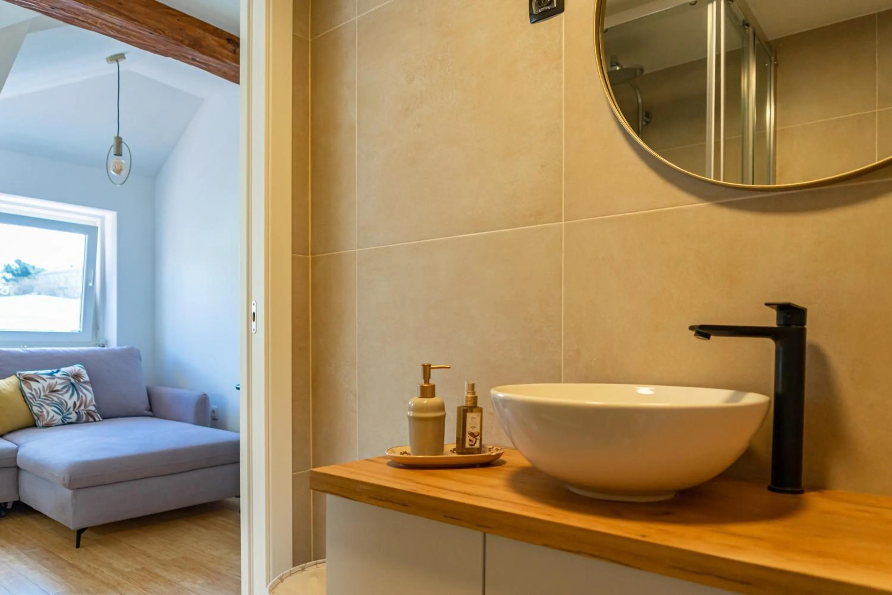 Bathroom in Cool attic apartment Marina in the heart of Split