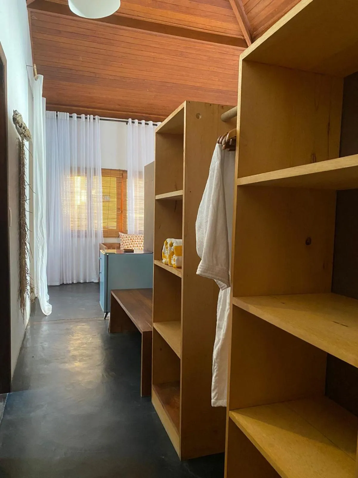 Bed in Pousada Bambu Dourado