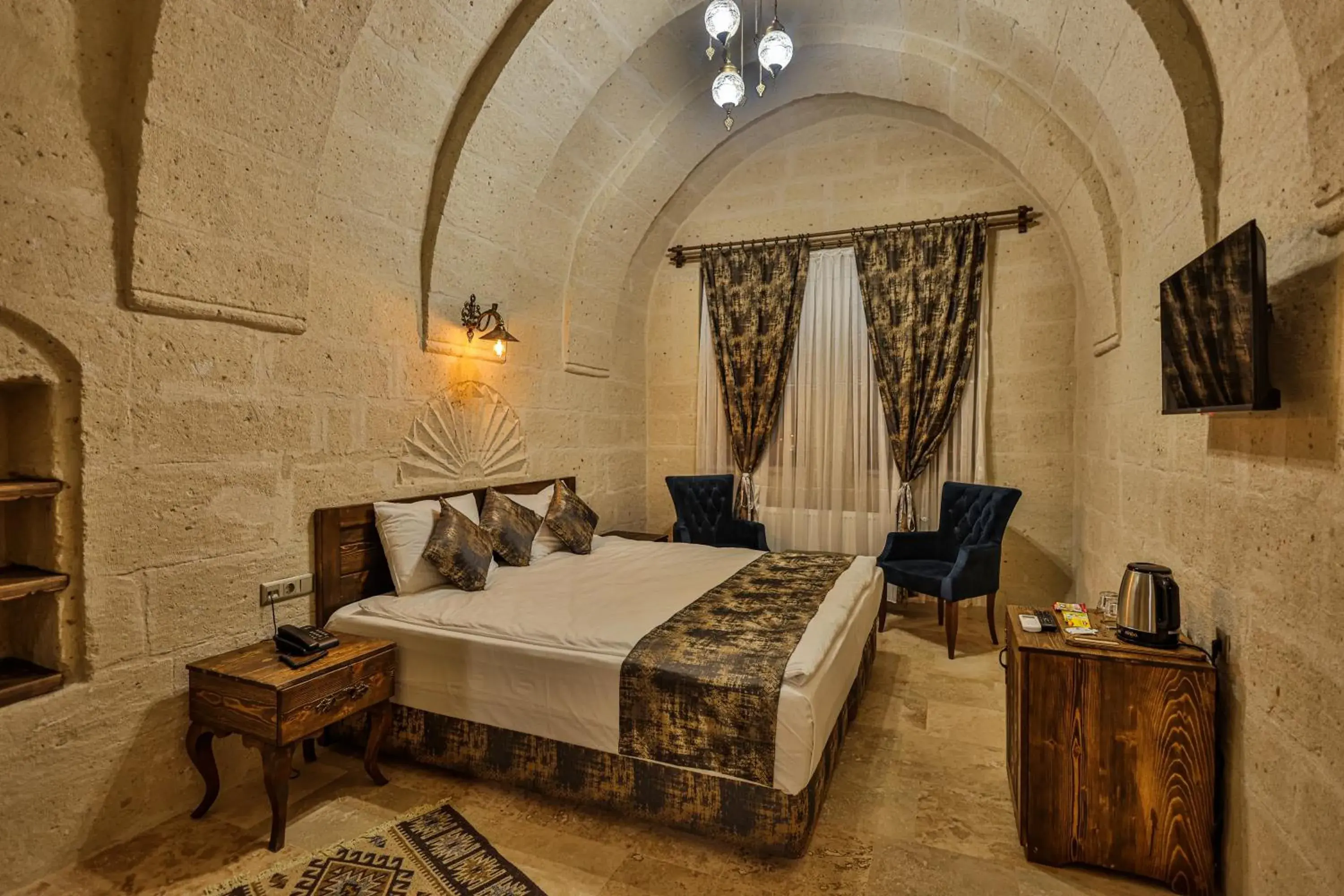 Bed in CaveAdocia Stone&Cave Hotel Bed in CaveAdocia Stone&Cave Hotel