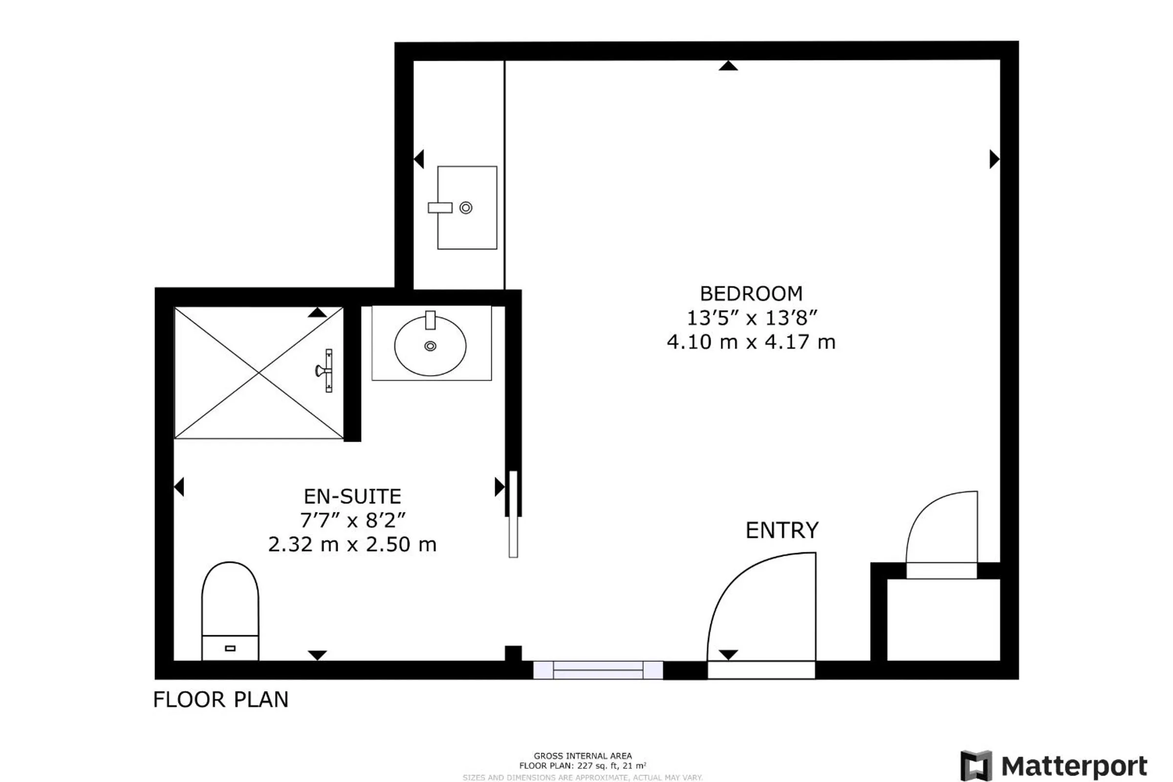 Floor plan in Casa Jardin - Boutique Suites in Downtown Santa Barbara