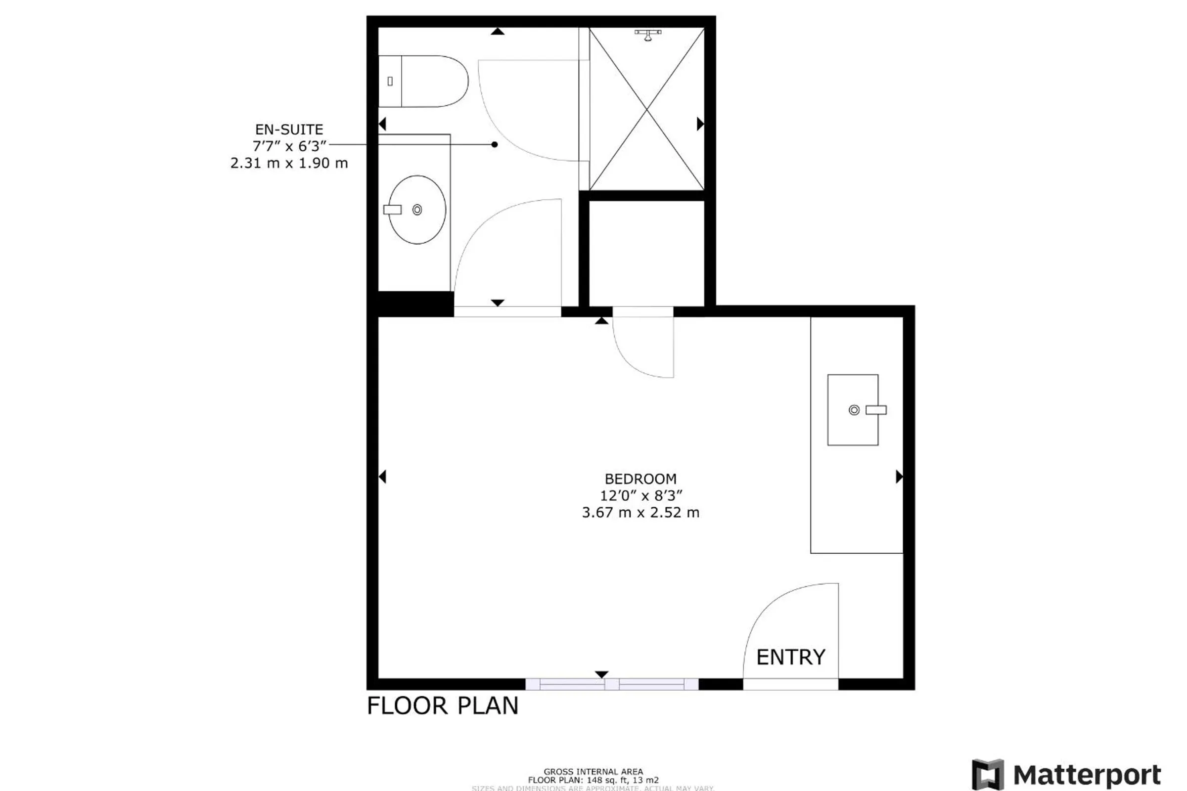 Floor plan in Casa Jardin - Boutique Suites in Downtown Santa Barbara
