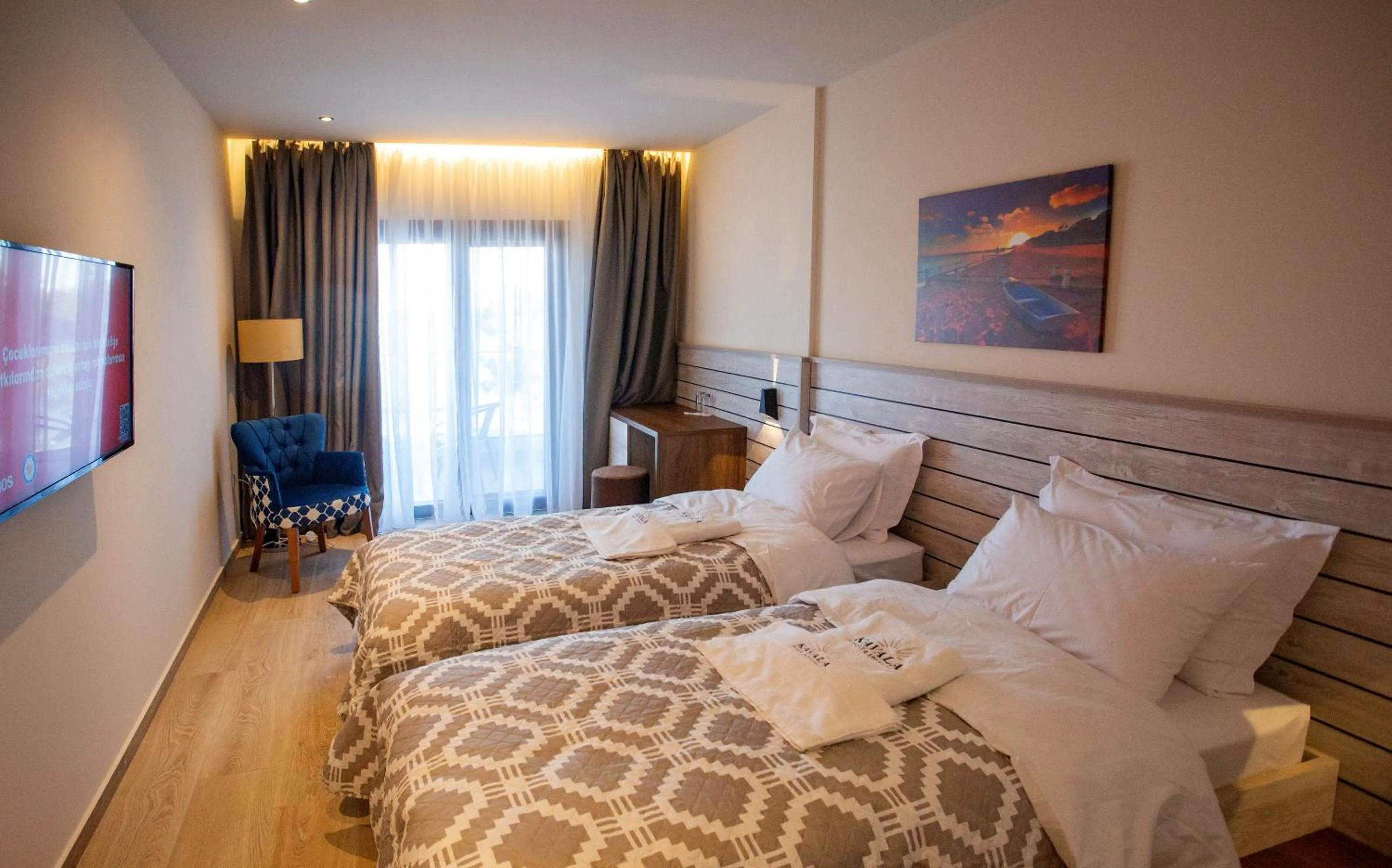 Bed in Kavala Resort & Spa