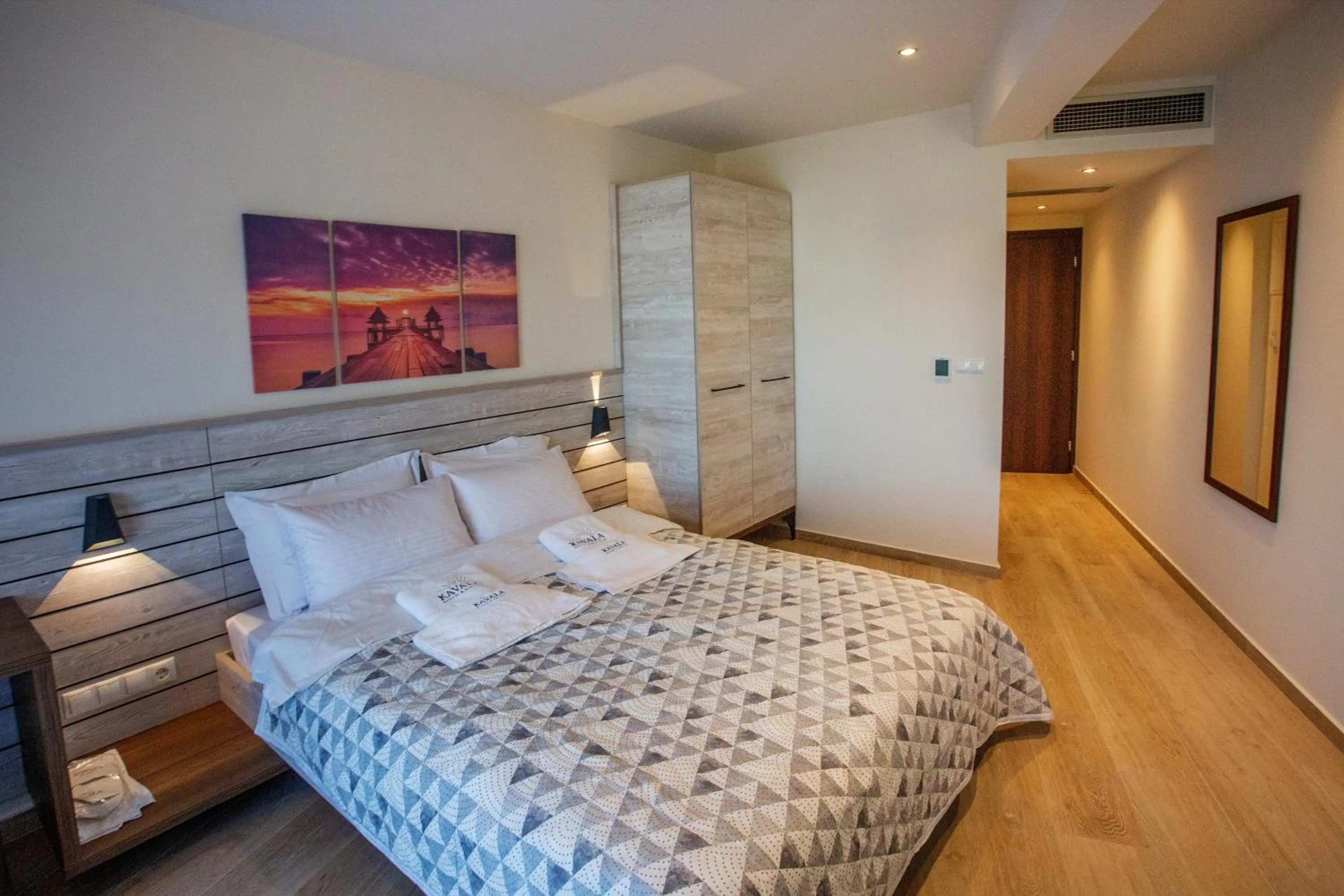 Bed in Kavala Resort & Spa