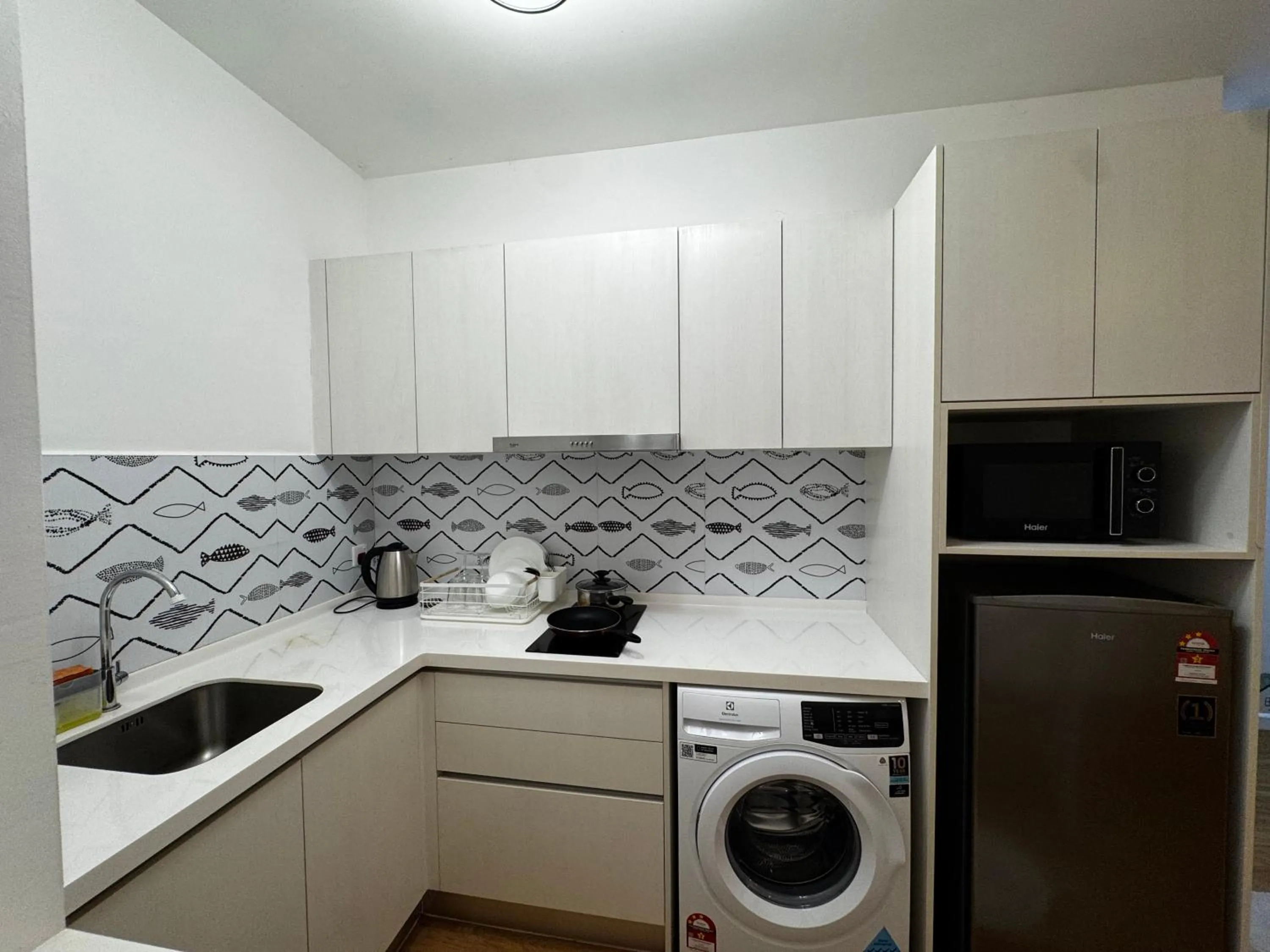 Kitchen or kitchenette in Chambers Suites KL