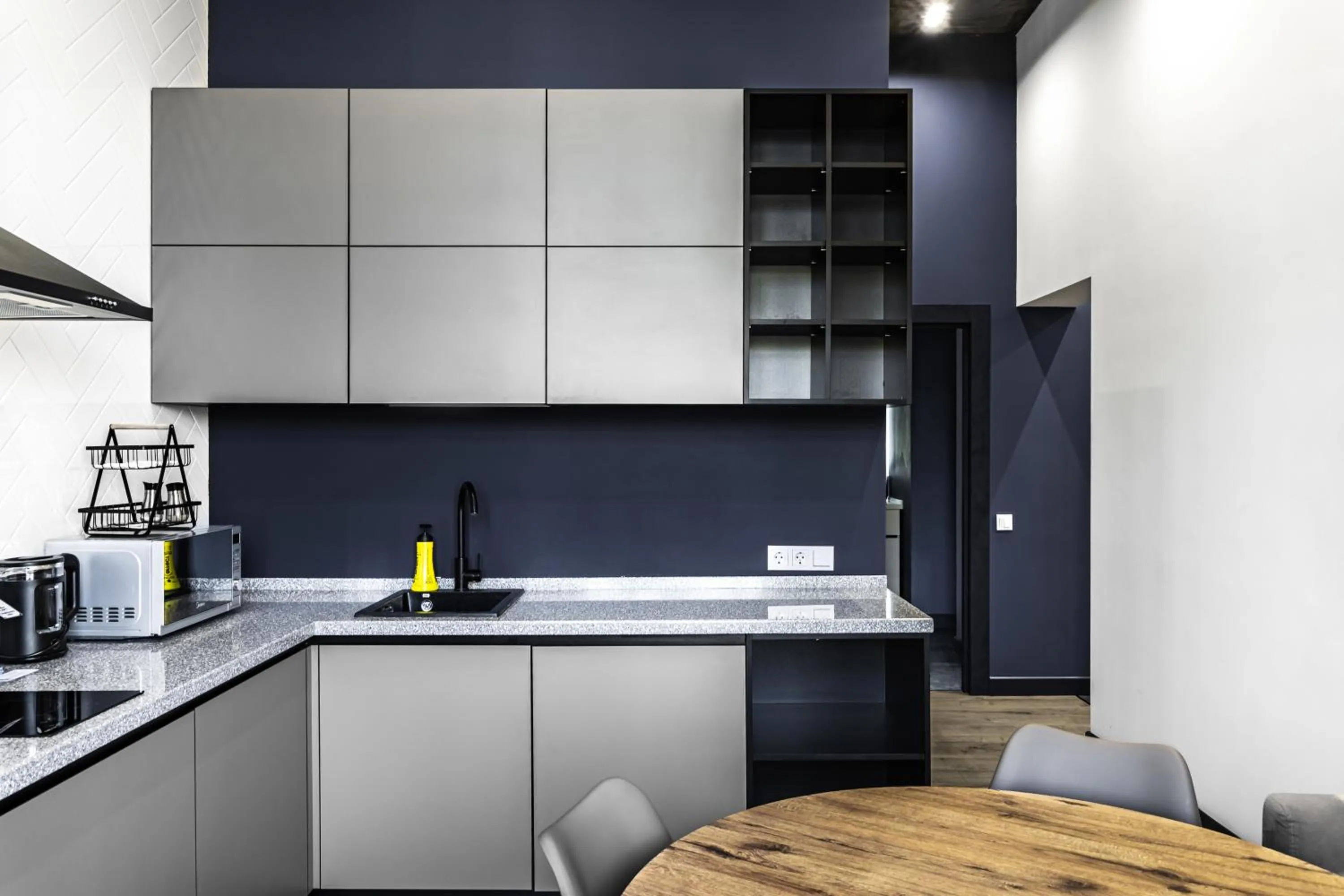 Kitchen or kitchenette in Apart Hotel LOFT