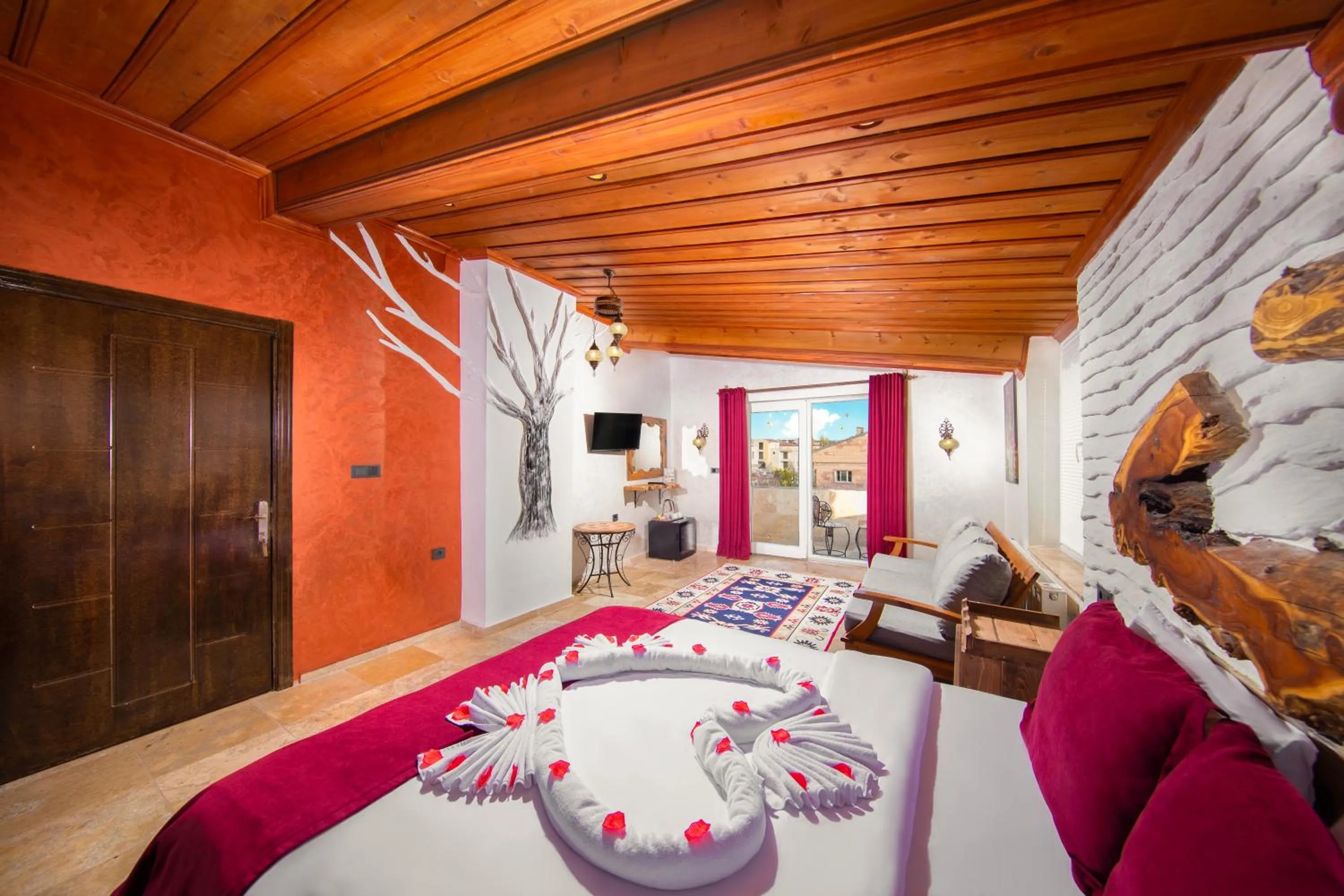 Bed in Moonlight of Cappadocia