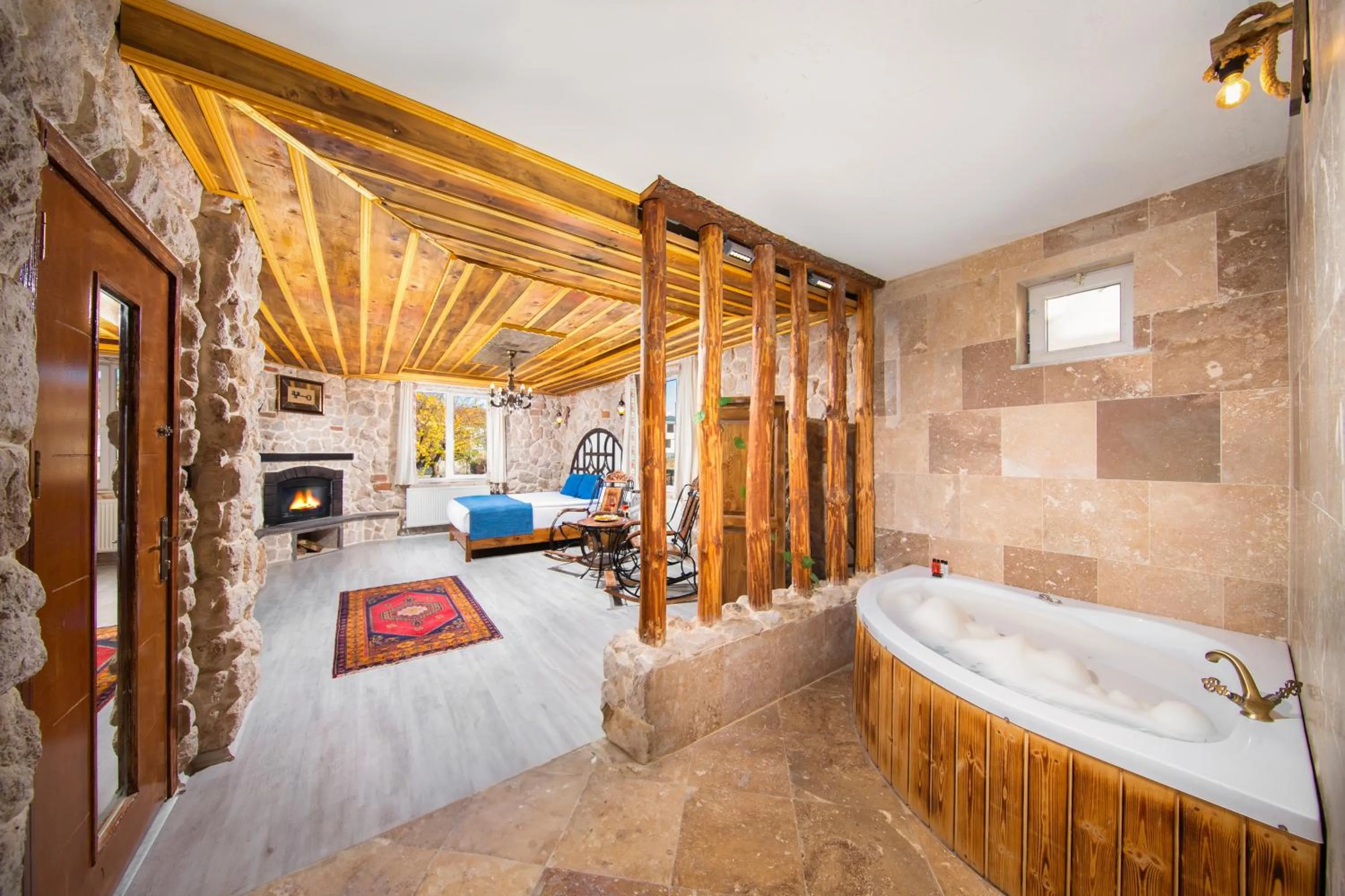 Bed in Moonlight of Cappadocia