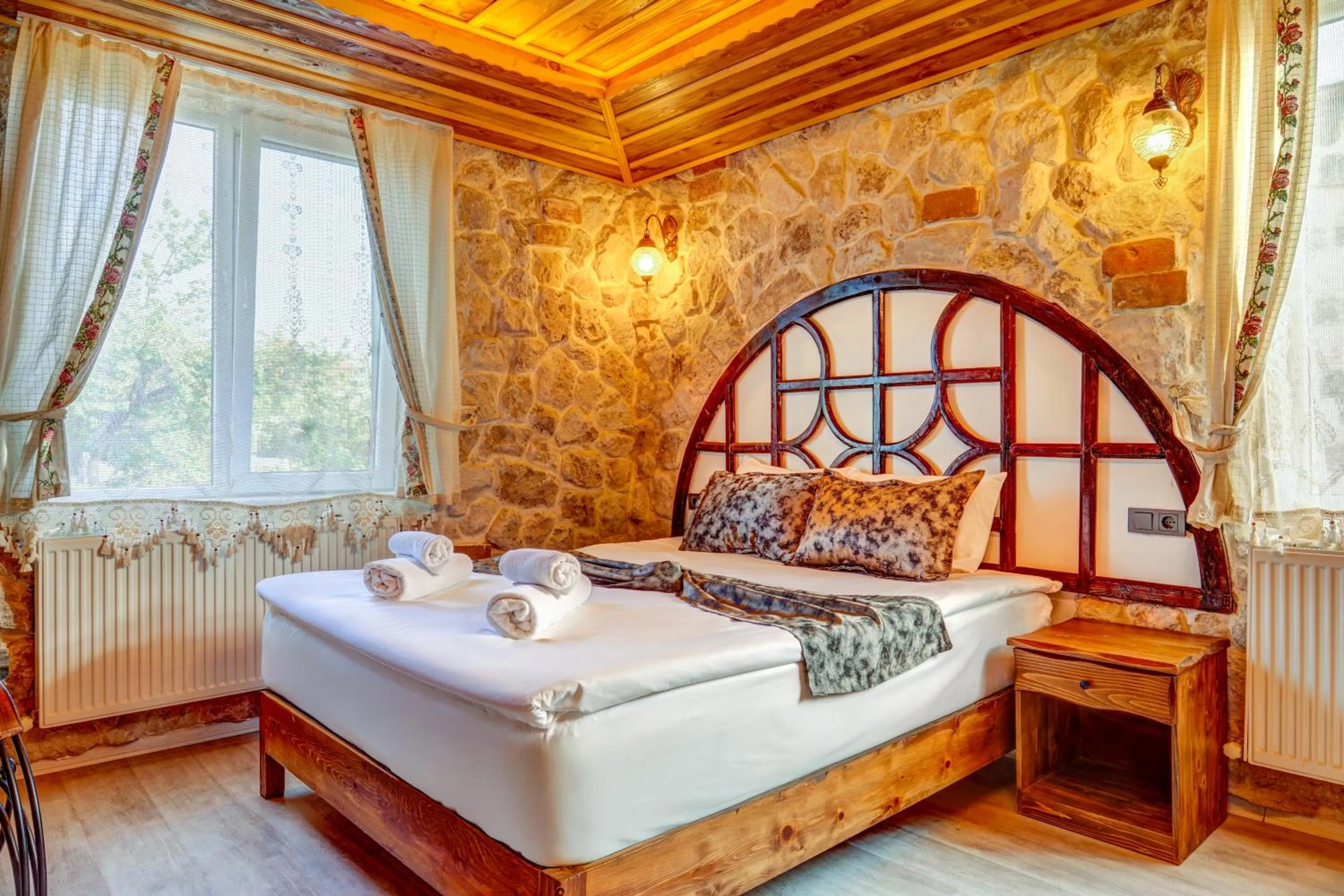 Bed in Moonlight of Cappadocia