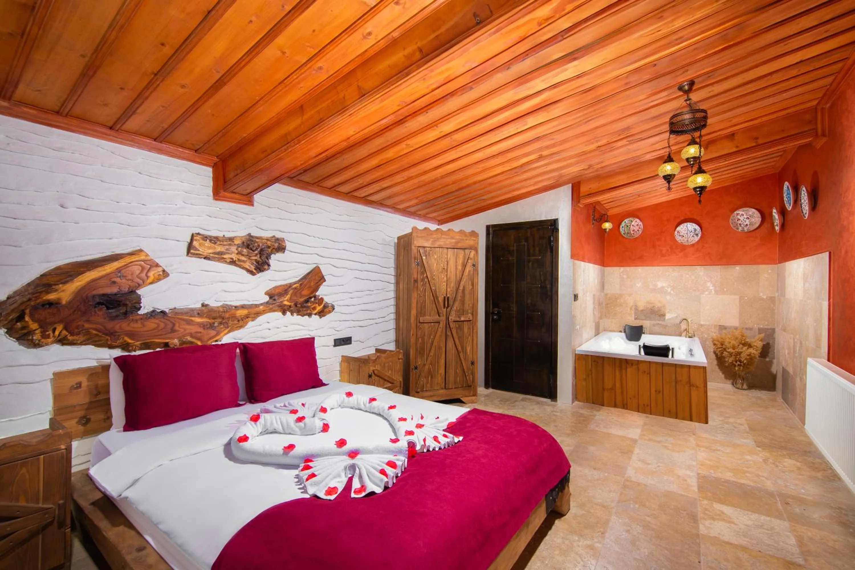 Bed in Moonlight of Cappadocia