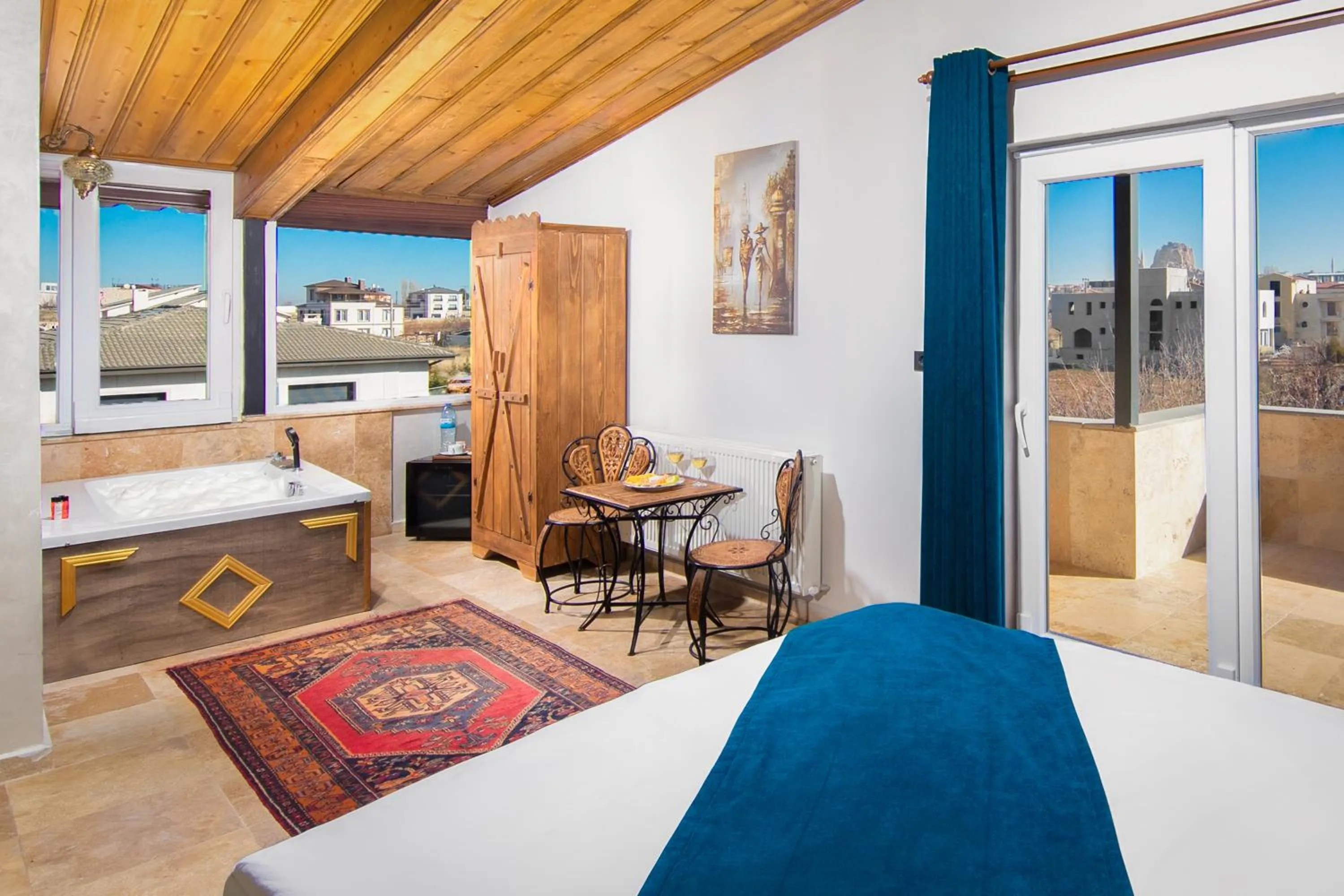 Bed in Moonlight of Cappadocia